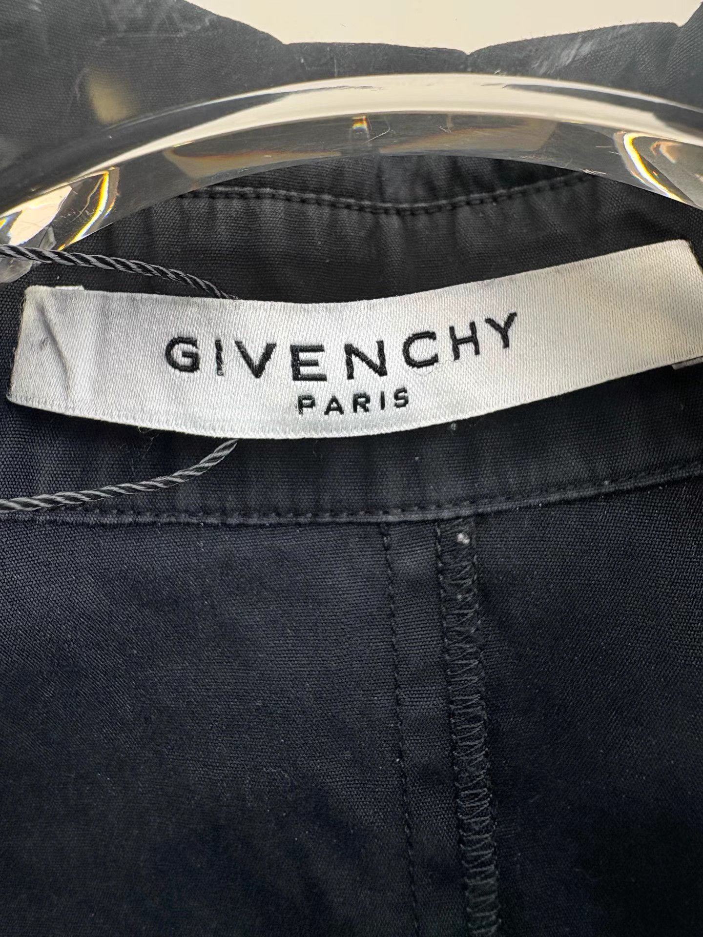 Givenchy GIVENCHY Black & White Color Block Long Sleeve Shirt Size US XS / EU 42 / 0 - 4 Thumbnail