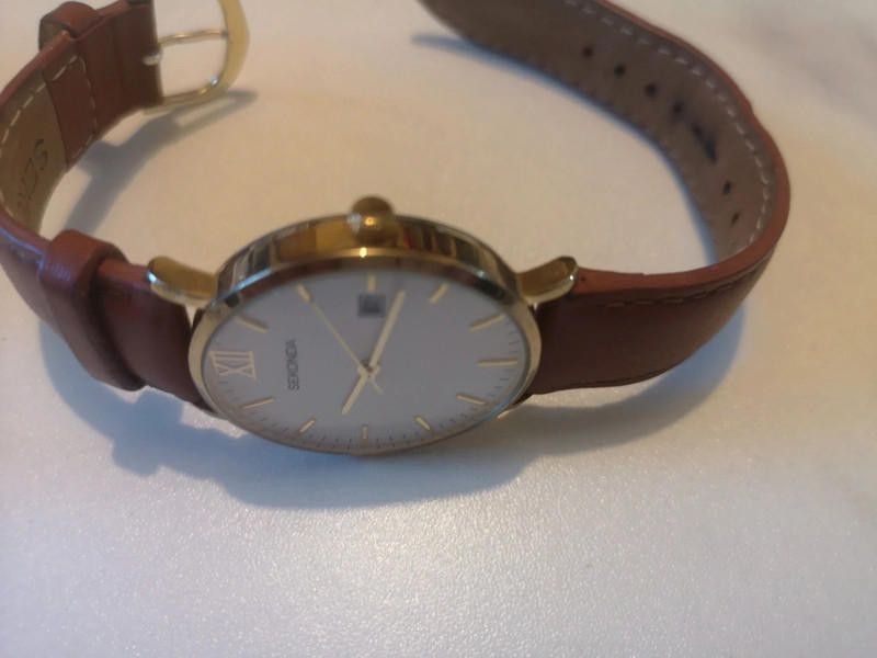 Designer Sekonda brown leather strap watch Size ONE SIZE - 5 Thumbnail