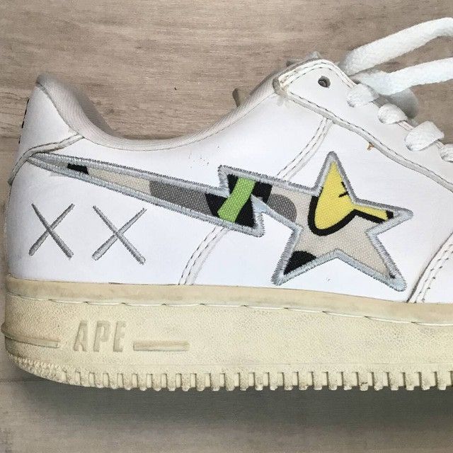 Bape × Kaws × Nigo KAWS × BAPE STA Leather Sneakers MILO ANIMAL KINGDOM NIGO Size US 8.5 / EU 41-42 - 6 Thumbnail