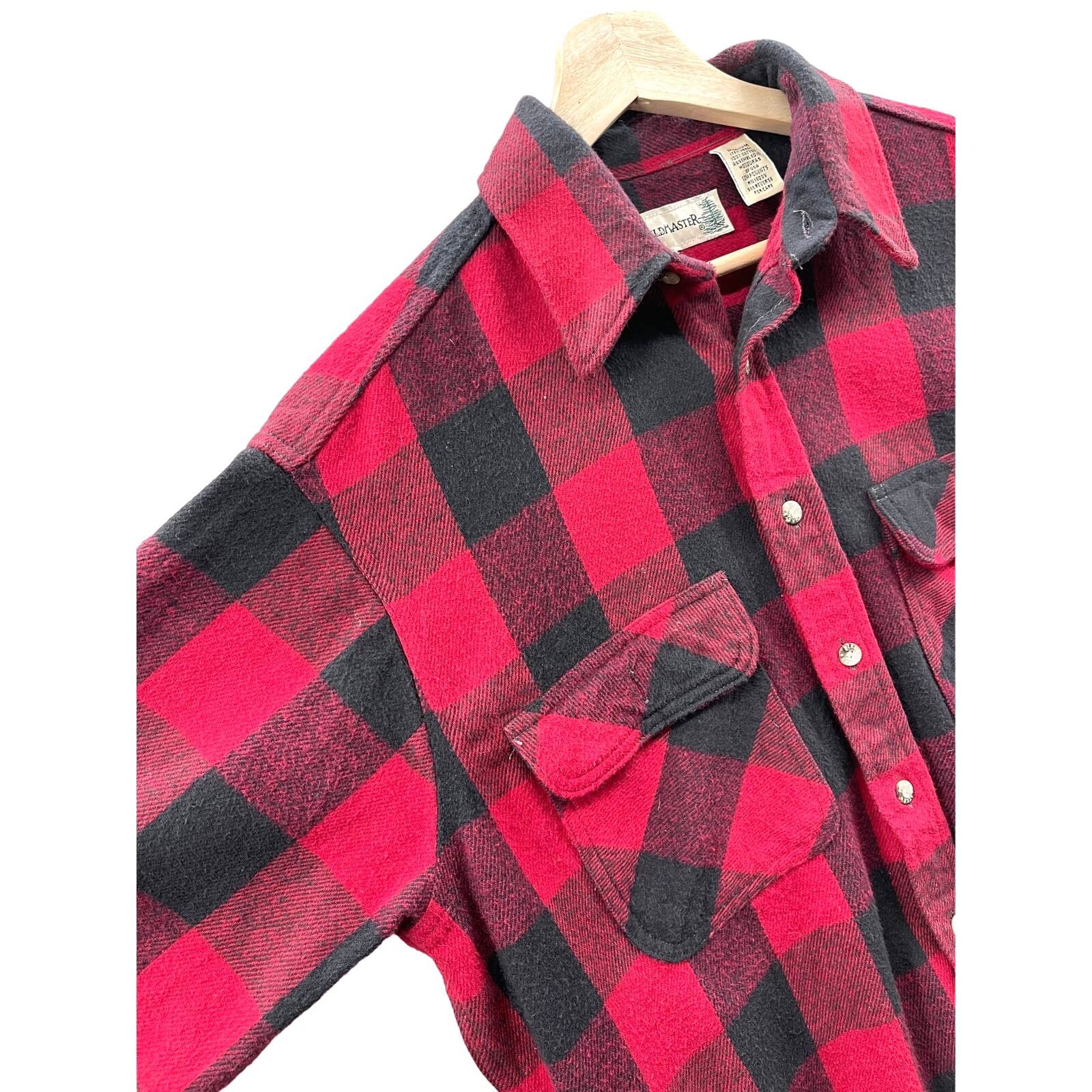 Fieldmaster × Vintage Fieldmaster Midweight Buffalo Check Button Up Flannel Shirt Size US M / EU 48-50 / 2 - 4 Thumbnail
