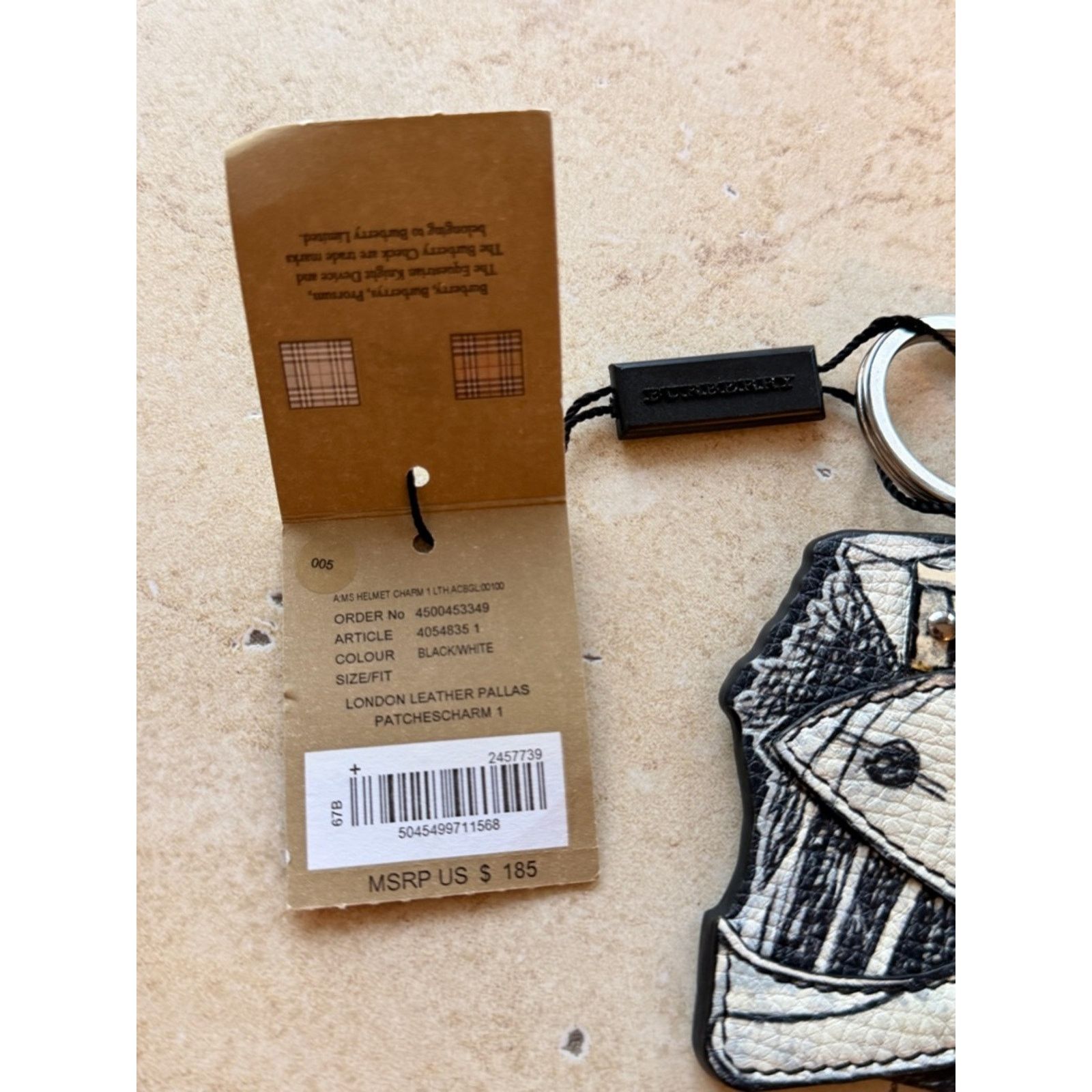 Burberry NWT Burberry London Leather Pallas Patch Charm Knight Helmet Size ONE SIZE - 3 Thumbnail