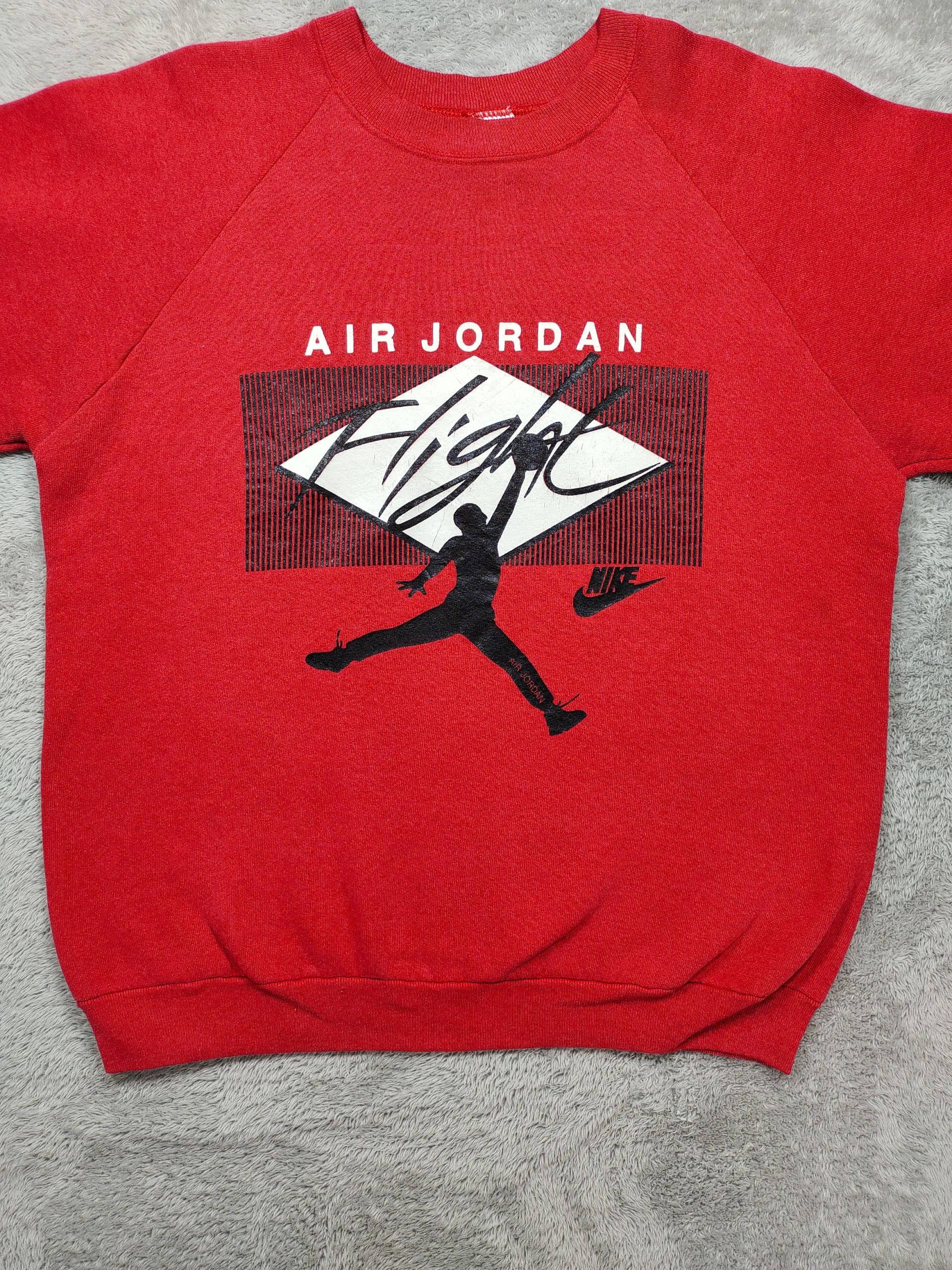 Fruit Of The Loom × Nike × Vintage VINTAGE FRUIT OF THE LOOM AIR JORDAN FLIGHT NIKE SWEATSHIRT Size US L / EU 52-54 / 3 - 6 Thumbnail