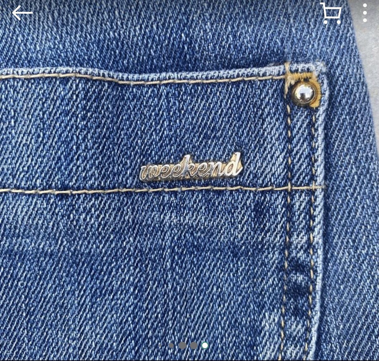 Max Mara × Weekend Max Mara 🔥🔥✅VTG MAX MARA WEKEND LINE BOOTCUT/FLARE JEANS Size 29" - 6 Thumbnail