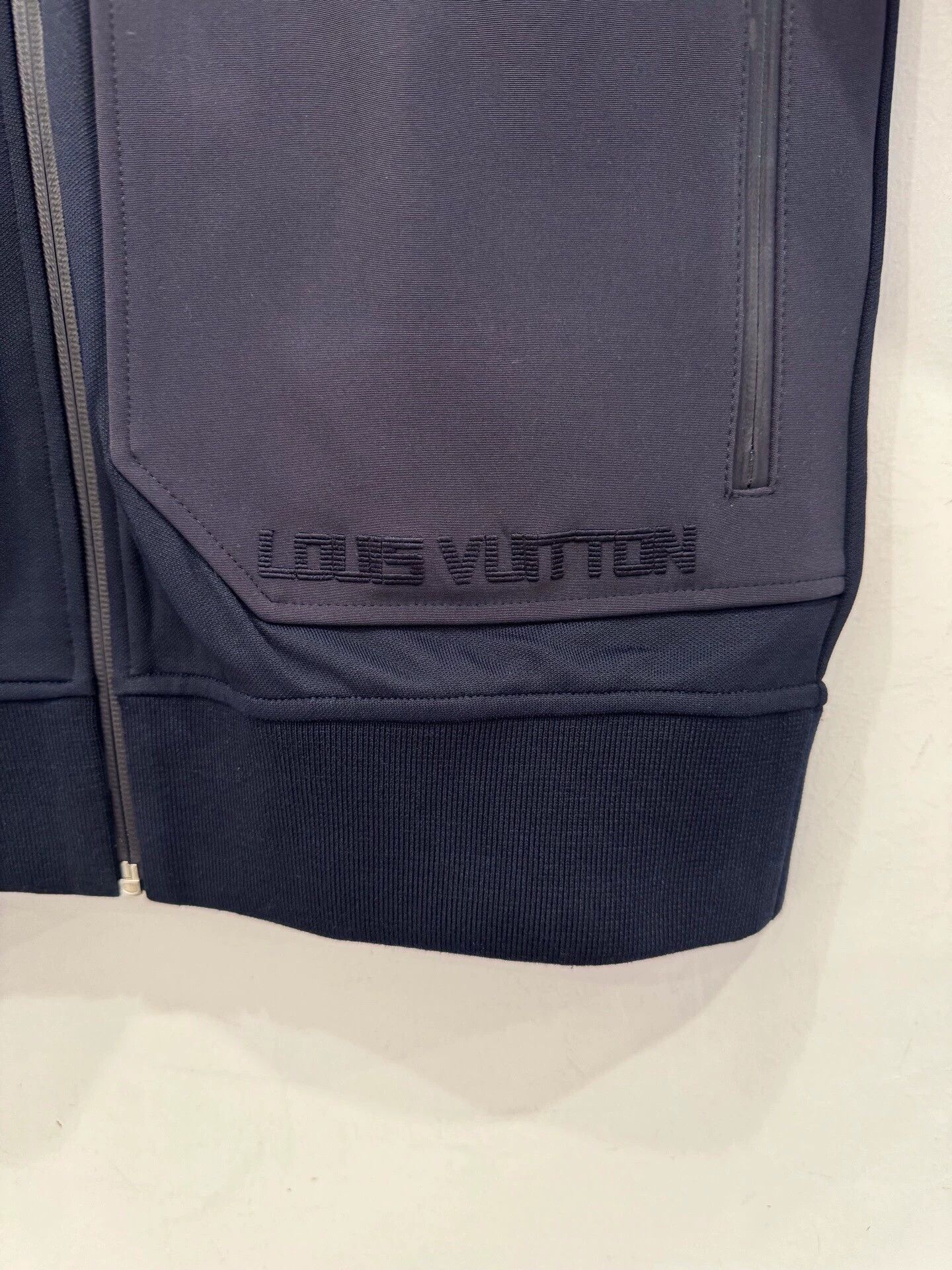 Louis Vuitton Louis Vuitton Navy/Grey Logo Pocket Zip Jacket S Size US S / EU 44-46 / 1 - 4 Thumbnail
