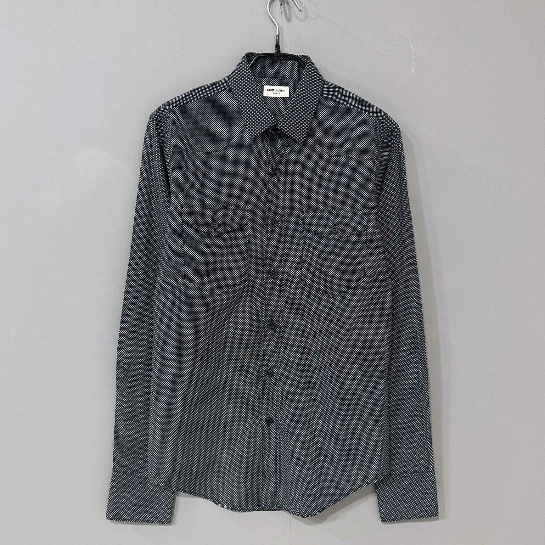Saint Laurent Paris Double Pocket Polka Dot Shirt Saint Laurent Size S / US 4 / IT 40 - 1 Thumbnail