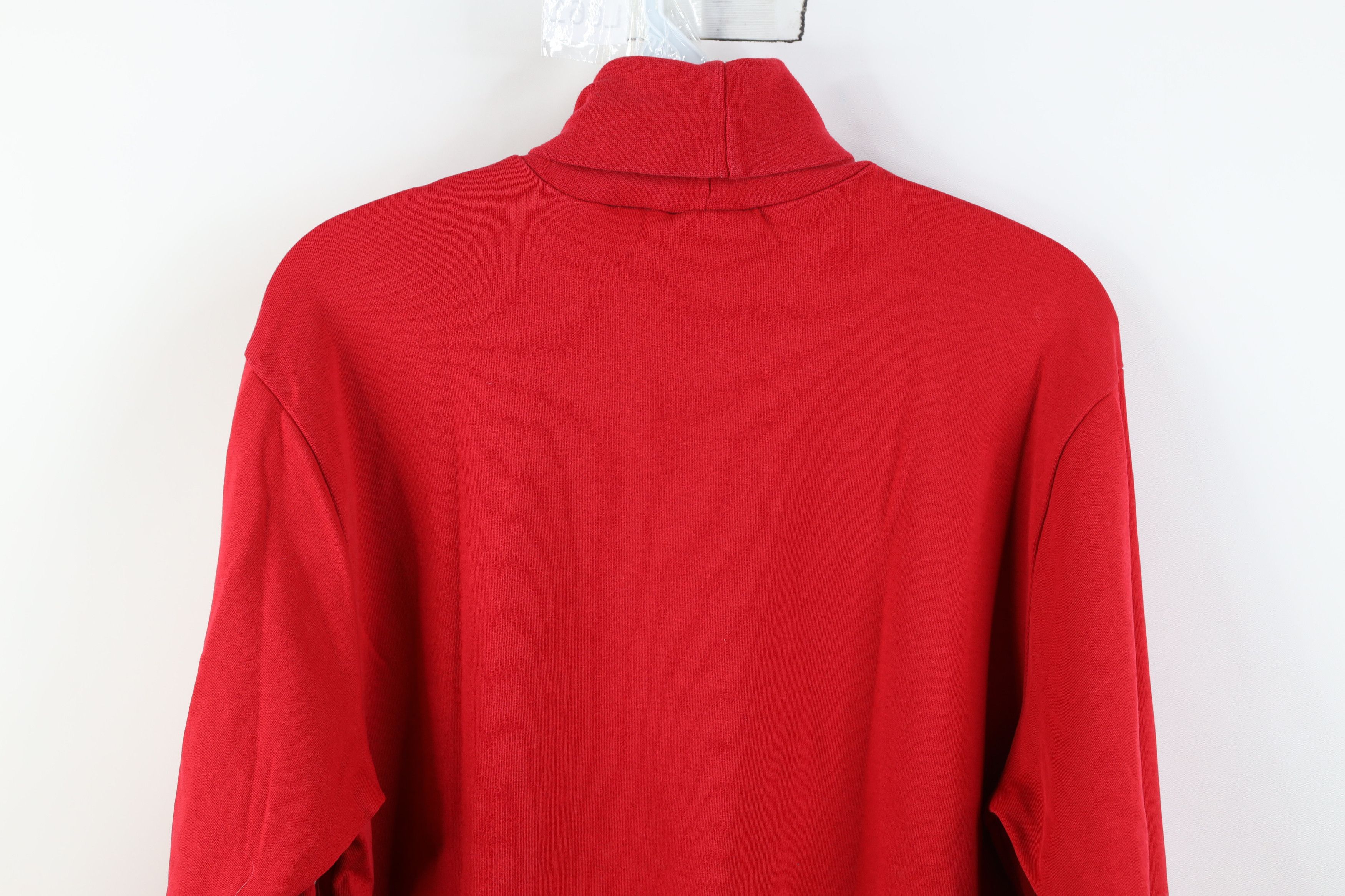Harley Davidson Vintage 90s Harley Davidson Spell Turtleneck T-Shirt Red USA Size US S / EU 44-46 / 1 - 14 Thumbnail
