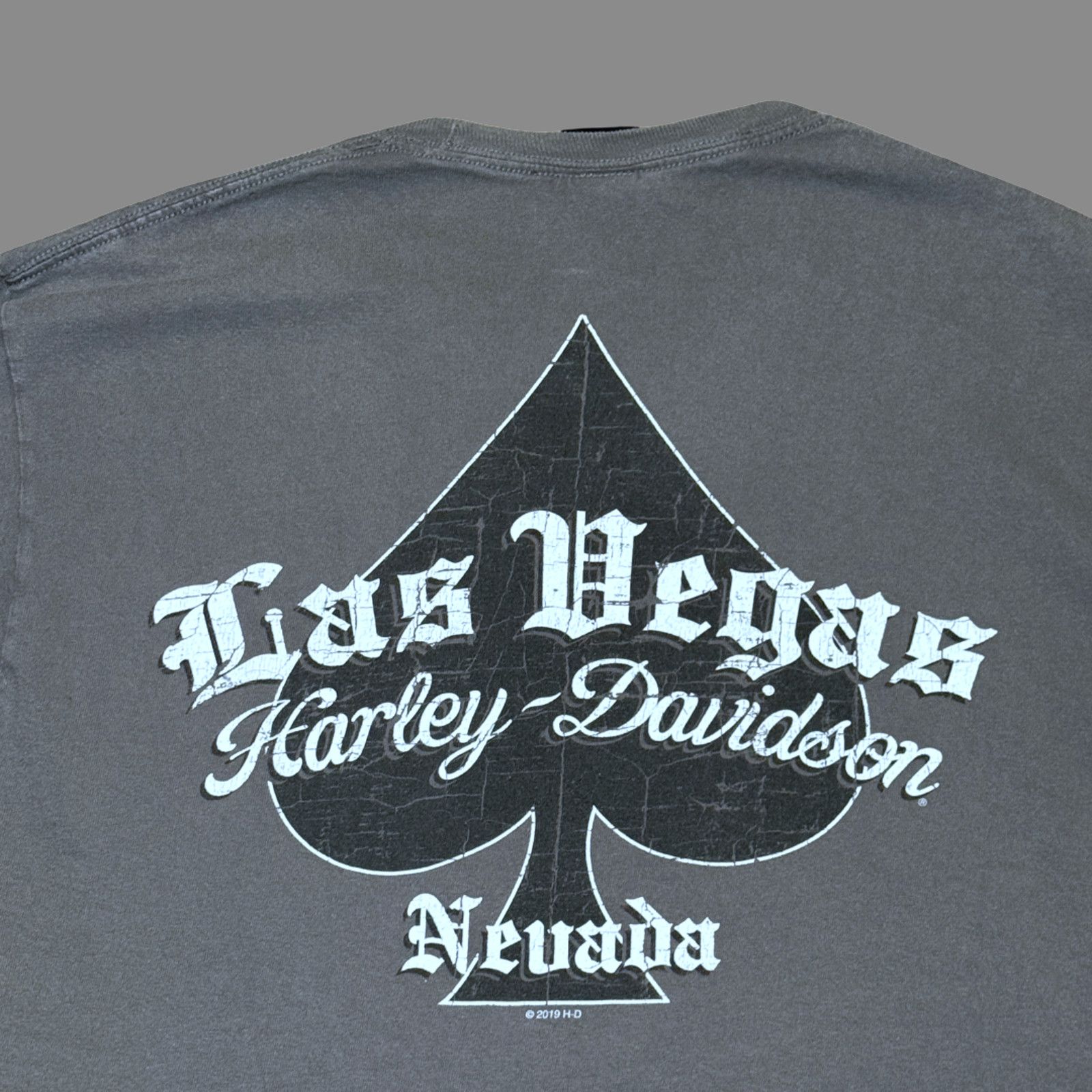 Harley Davidson Copied - Harley-Davidson Las Vegas Gray LS Tee Mens L '19 Size US L / EU 52-54 / 3 - 9 Thumbnail