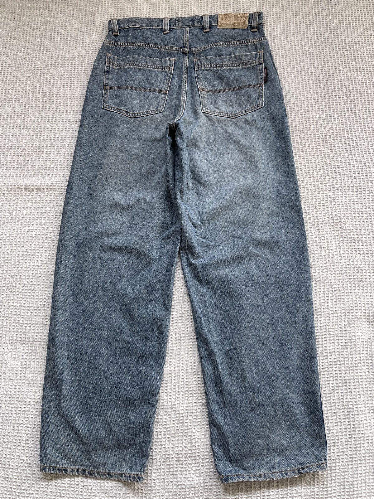 image of Archival Clothing x Jnco vintage Americanino Wide Leg Jeans in Light Blue, Men's (Size 34)