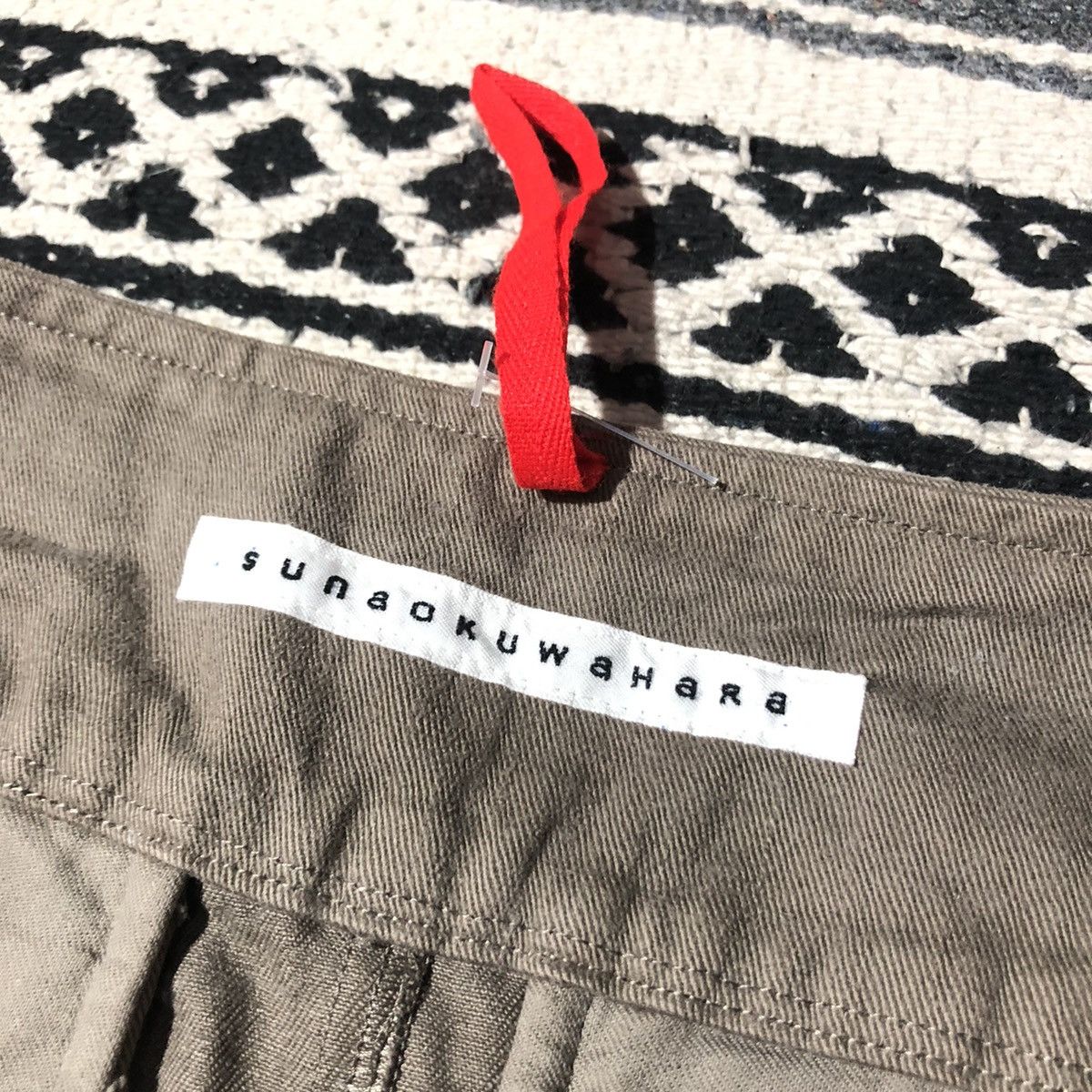 Sunao Kuwahara Sunao Kuwahara Reconstructed Midi Skirt Size 29" - 3 Thumbnail