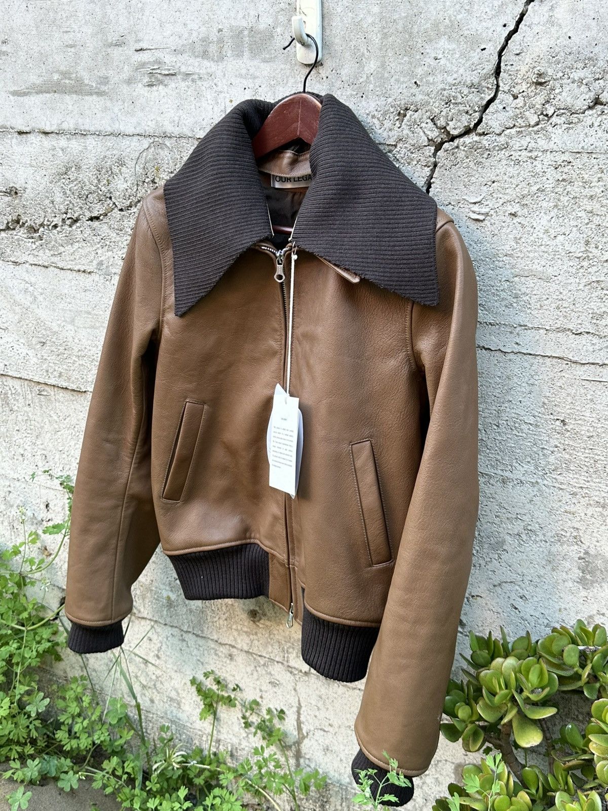 RARE GRAIL Our Legacy Pharos leather jacket