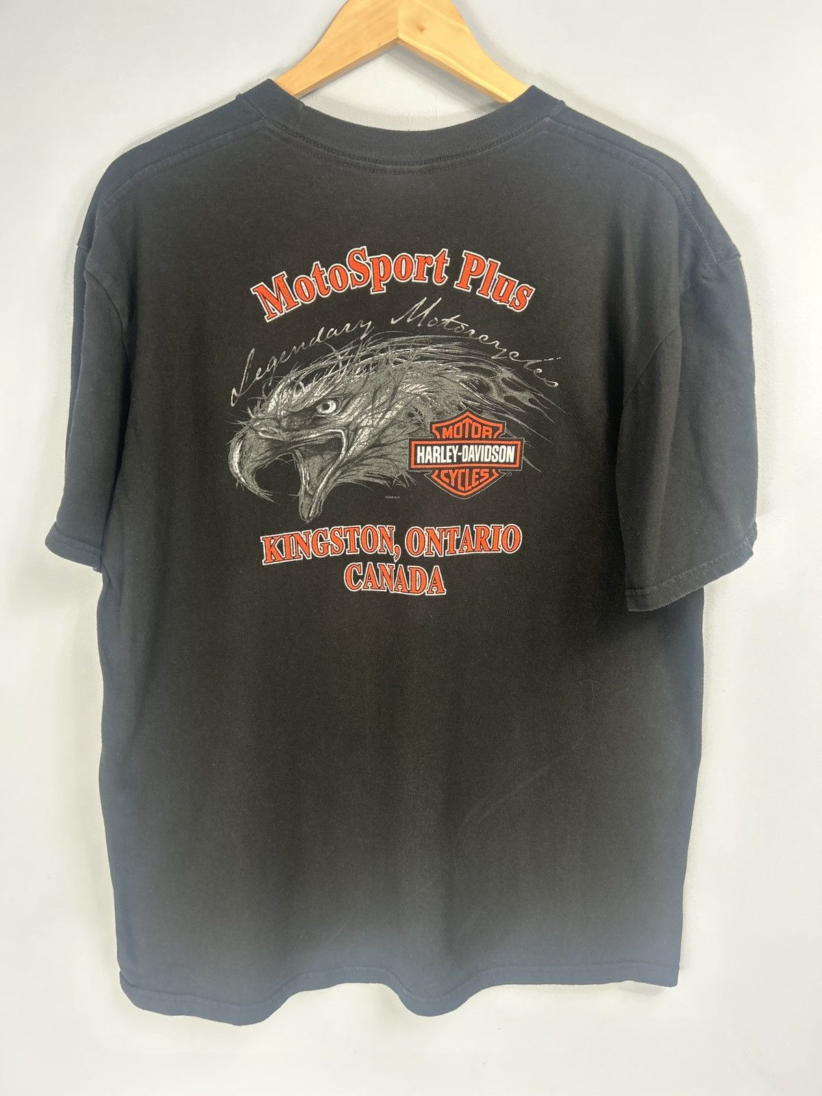 Harley Davidson Harley Davidson Legendary Motorcycles Eagle Tee Size US XL / EU 56 / 4 - 4 Thumbnail