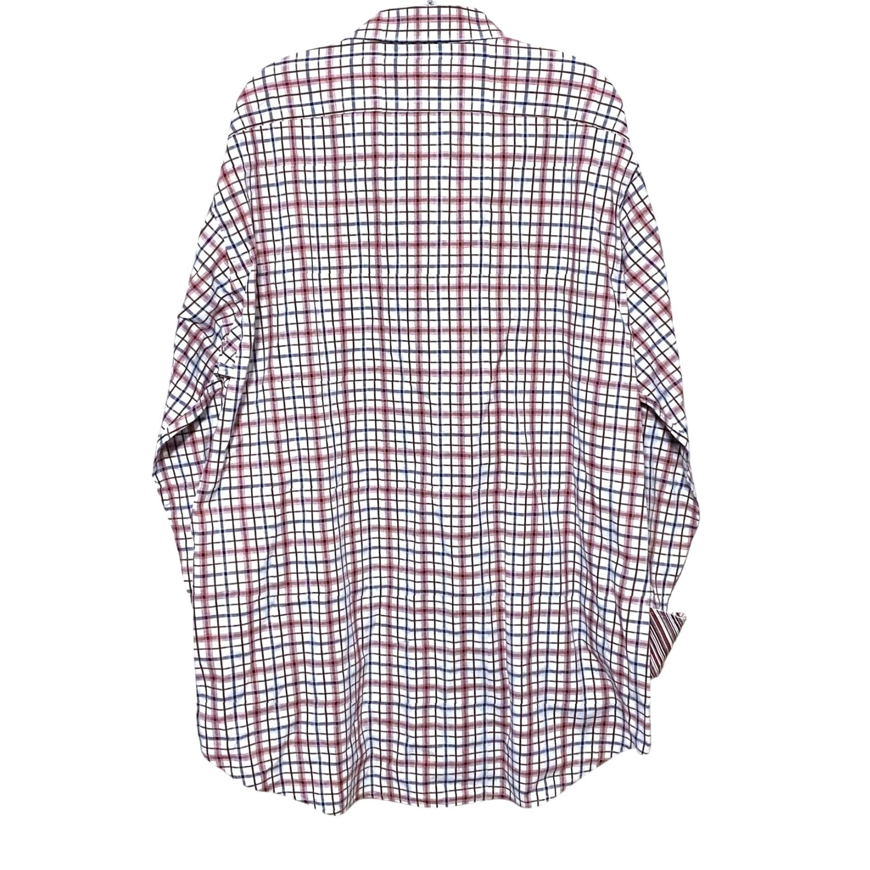 Vintage Thomas Dean Button Shirt Mens XXL Checks Flip Cuff Preppy Classic Office Career Shirt Men XXL Red Check Casual Workwear Travel Size US XXL / EU 58 / 5 - 3 Thumbnail