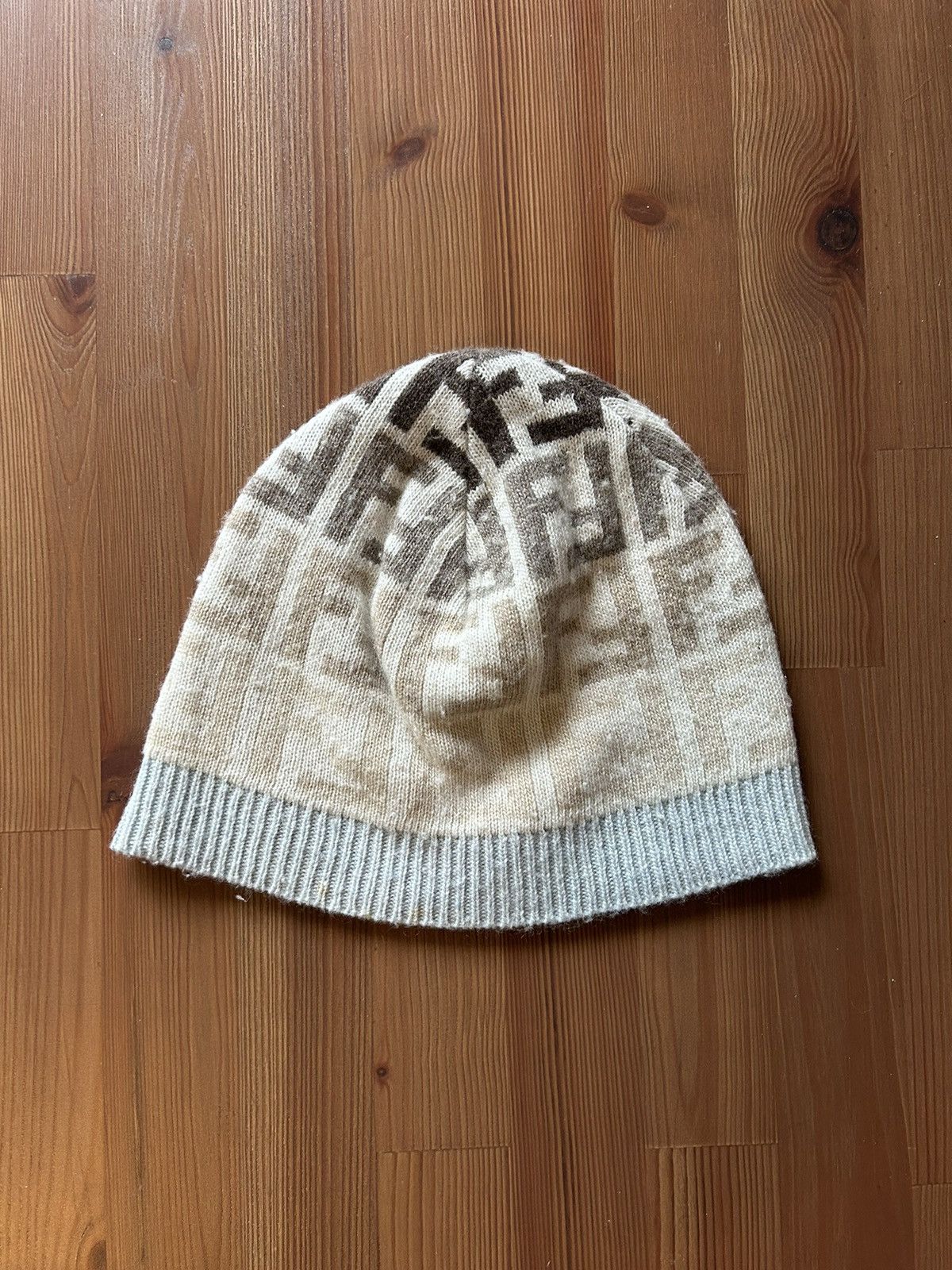 Fendi Multicolor FF Zucca Monogram Beanie Size ONE SIZE - 1 Thumbnail
