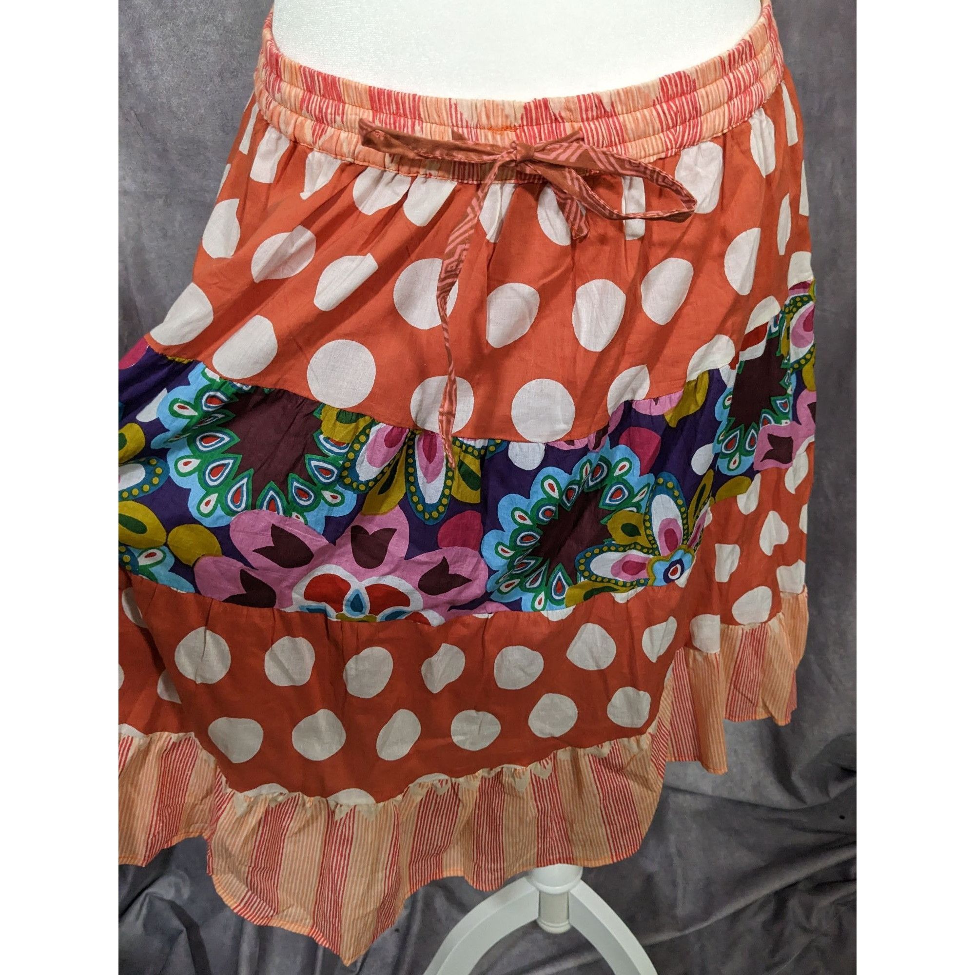 Other Bohemian Cottagecore Floral Skirt by Henna Size 29" - 7 Thumbnail
