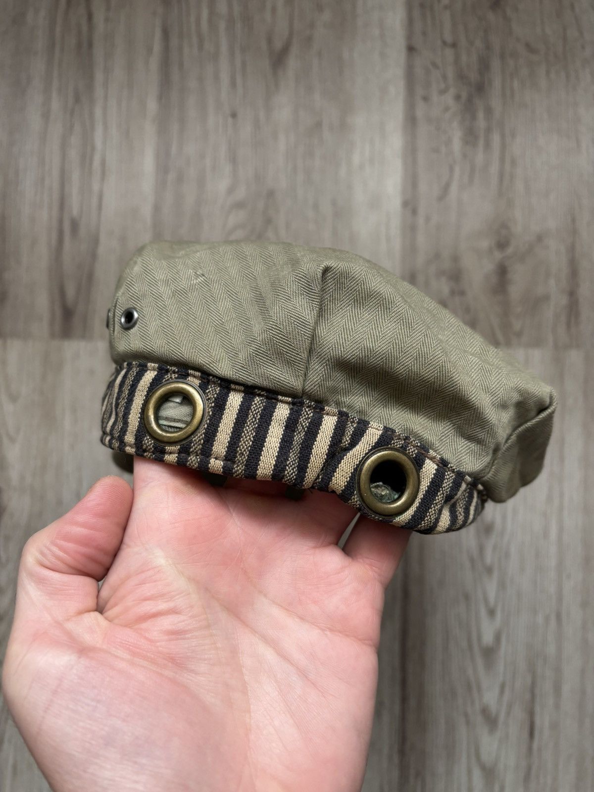 Denim & Supply Ralph Lauren Denim Supply Ralph Lauren Work Cap Khaki Cotton Stripe Band Size ONE SIZE - 19 Thumbnail