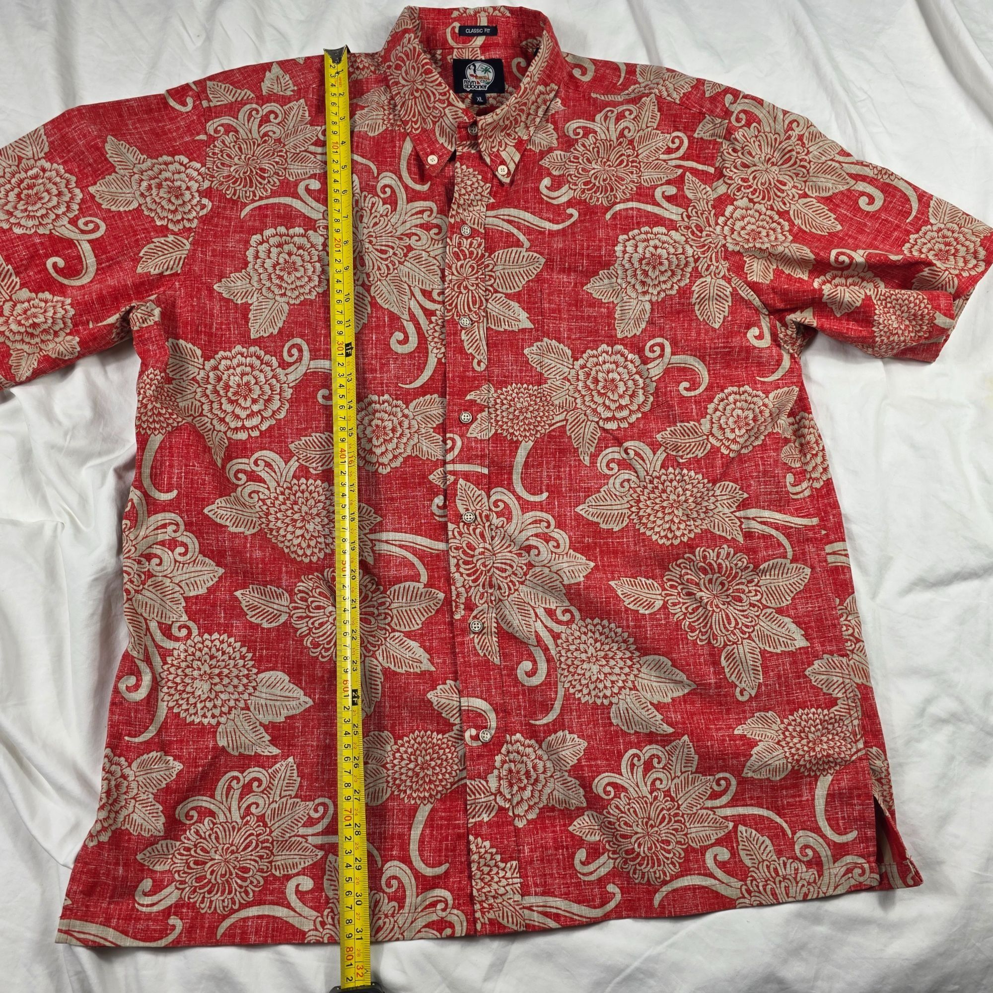 Reyn Spooner Reyn Spooner Kloth Mens Size XL Red Floral Button Front Shir Size US XL / EU 56 / 4 - 8 Thumbnail