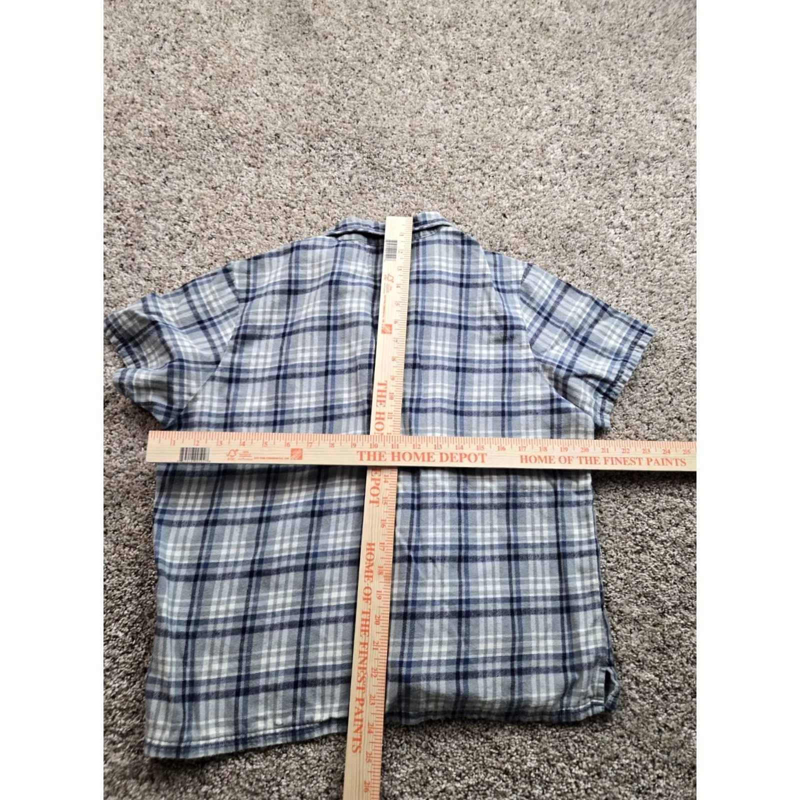 Vintage Pact Shirt Womens Small Plaid Button Up Relaxed Fit Short Sleeve Cotton Size L / US 10 / IT 46 - 7 Thumbnail