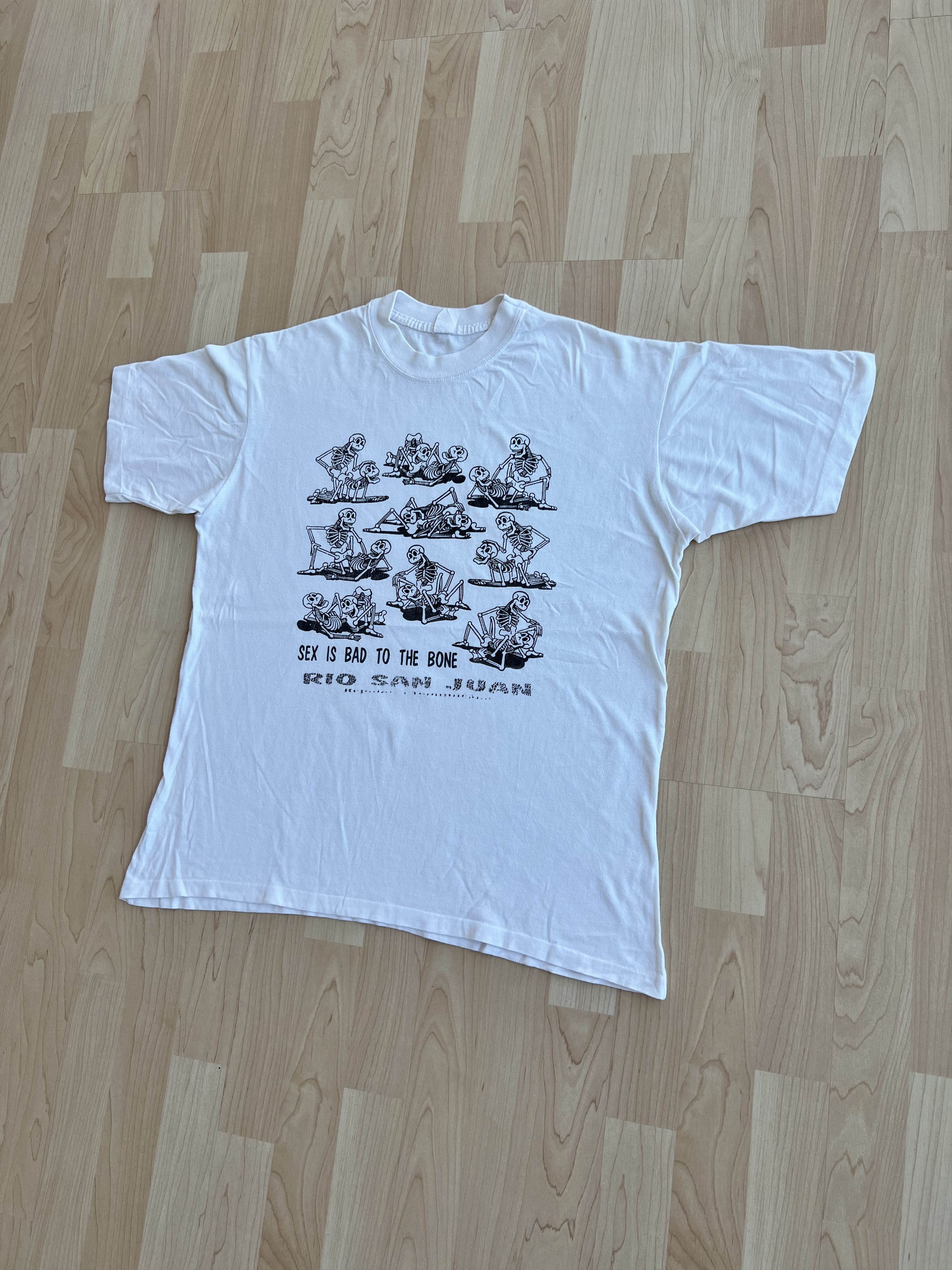 Vintage Vintage Sex is Bad to the Bone Rio San Juan T Shirt Size US L / EU 52-54 / 3 - 3 Thumbnail