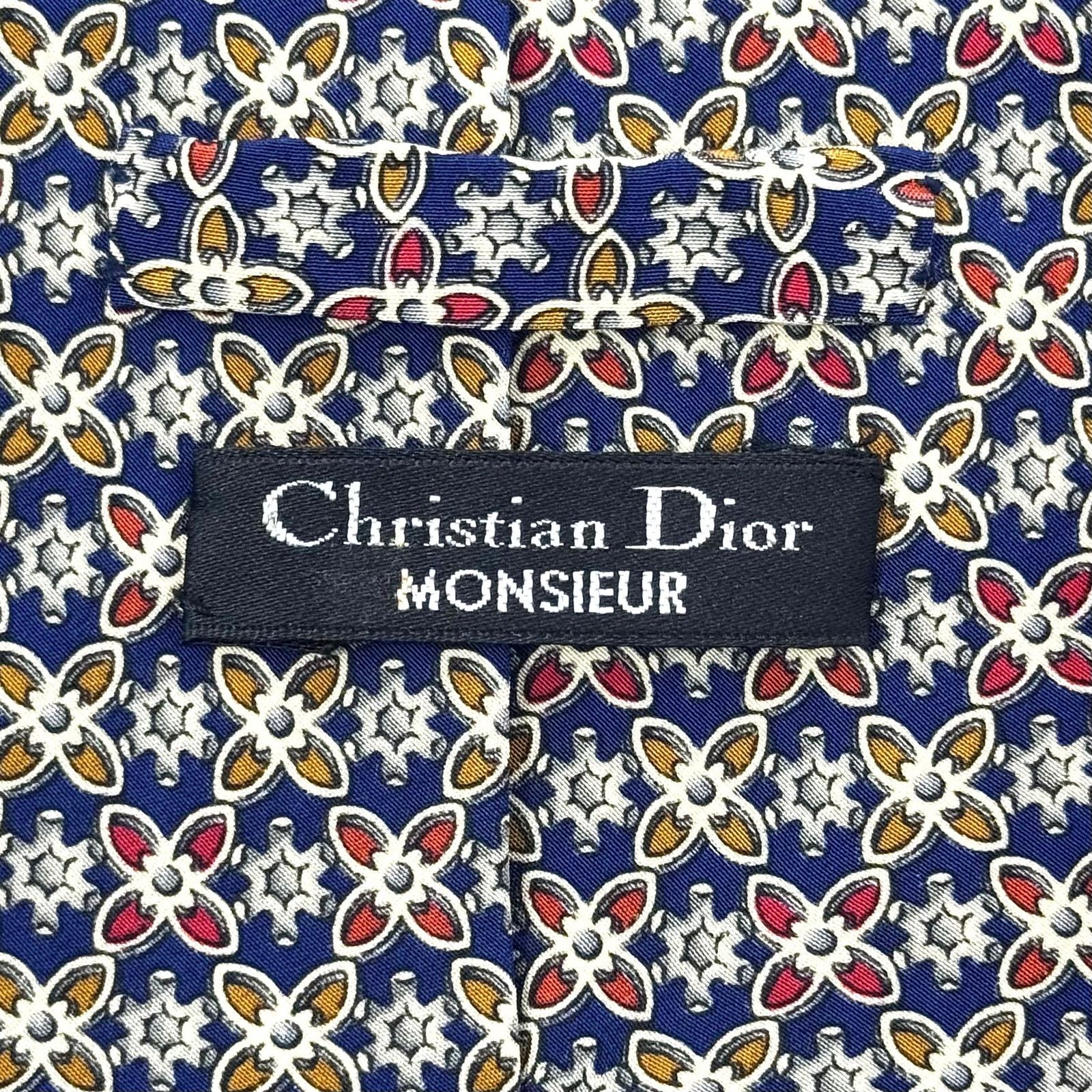 Christian Dior Monsieur Christian Dior Abstract Pattern Tie Size ONE SIZE - 2 Thumbnail