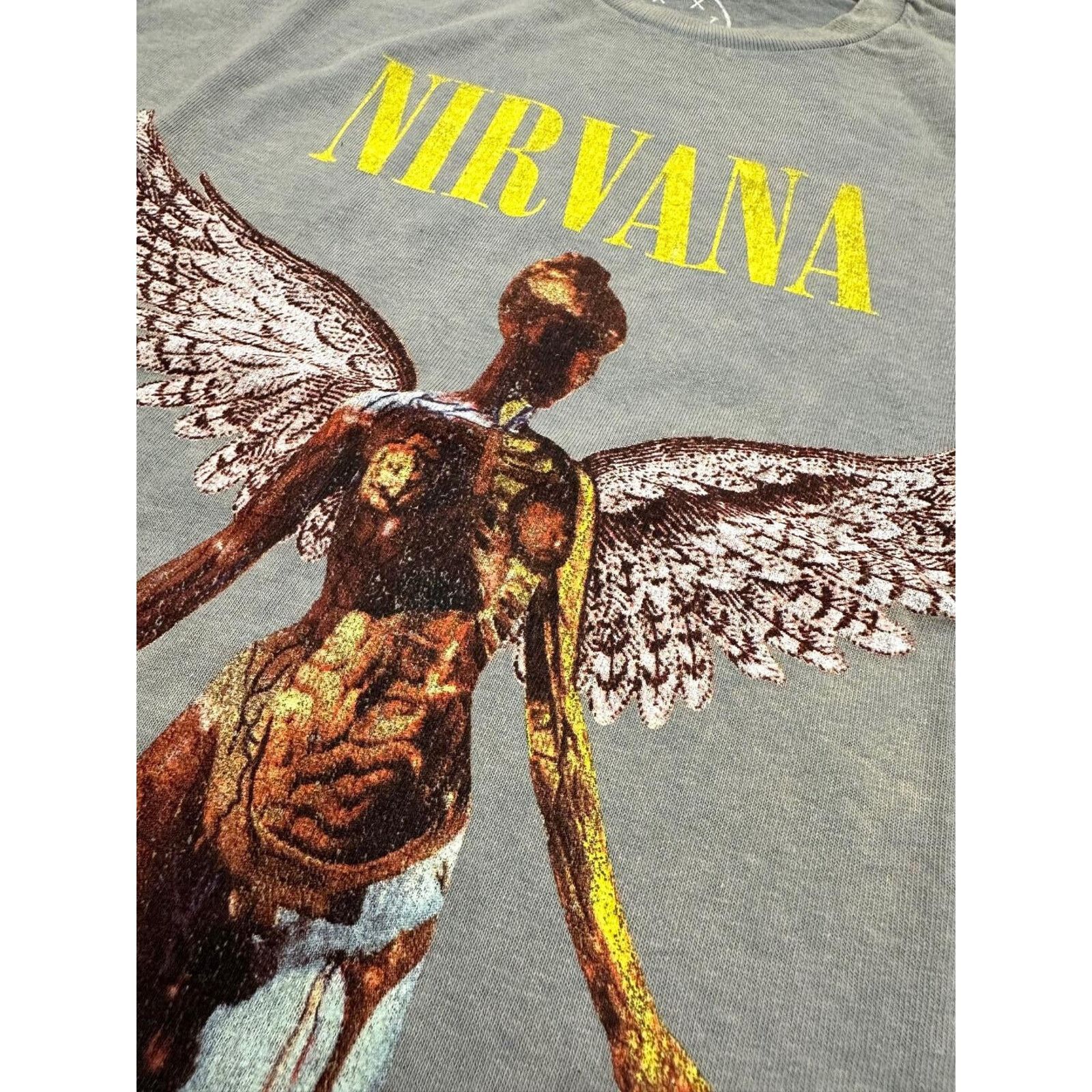 Nirvana Nirvana T-Shirt Utero Angel Distressed Vintage Acid Wash Size US XL / EU 56 / 4 - 2 Thumbnail