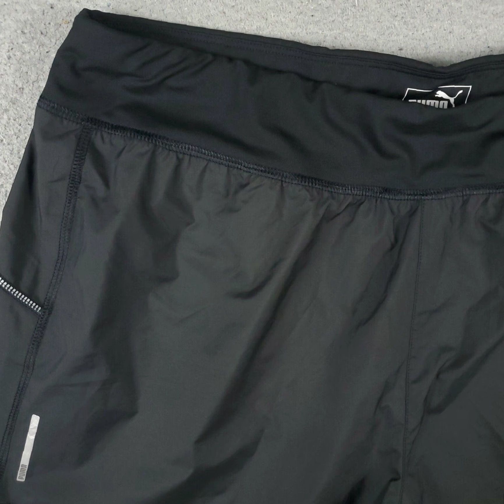 Puma PUMA Brand Shorts Womens XL Black Active Running Jogging Training Ladies Athletic Style Size 40" / US 18 - 2 Thumbnail