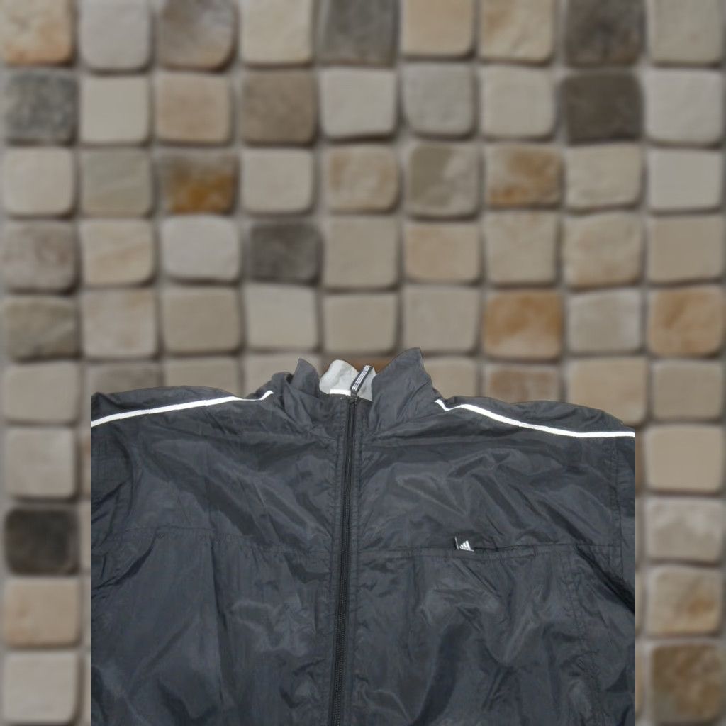 Adidas Adidas Jacket Mens Large Black Softshell Lightweight Windbreaker Stain Size US L / EU 52-54 / 3 - 1 Thumbnail
