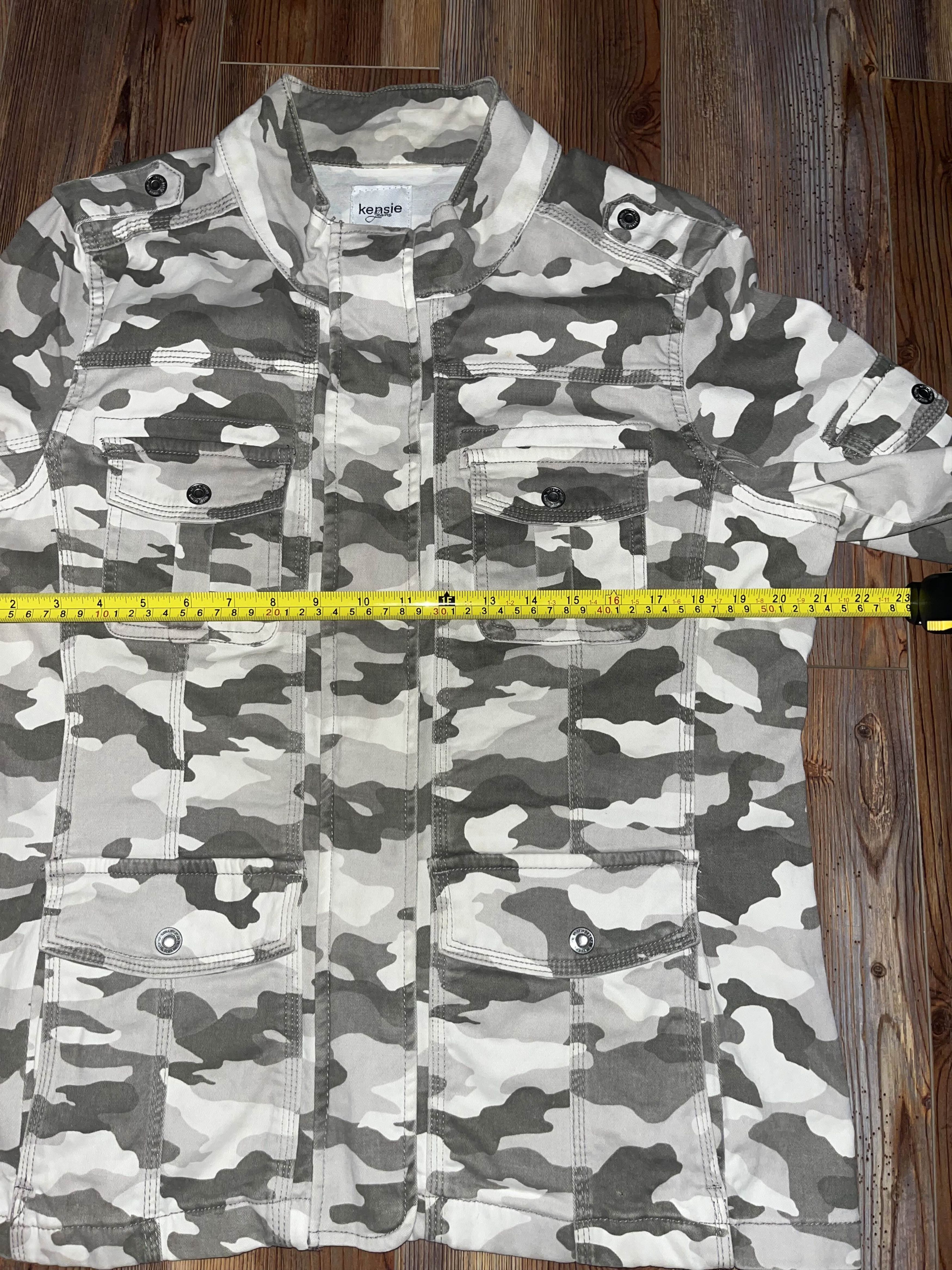 Vintage Y2K Military Camo Print Kensie Jeans Jacket Size M / US 6-8 / IT 42-44 - 5 Thumbnail