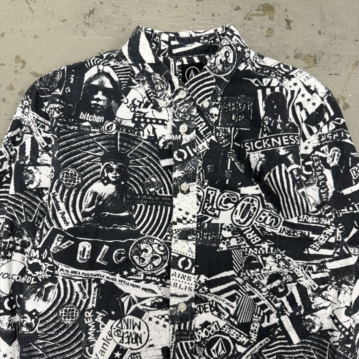 Volcom Volcom Skate Punk Anarchy All Over Print Button Ups Size US M / EU 48-50 / 2 - 4 Thumbnail