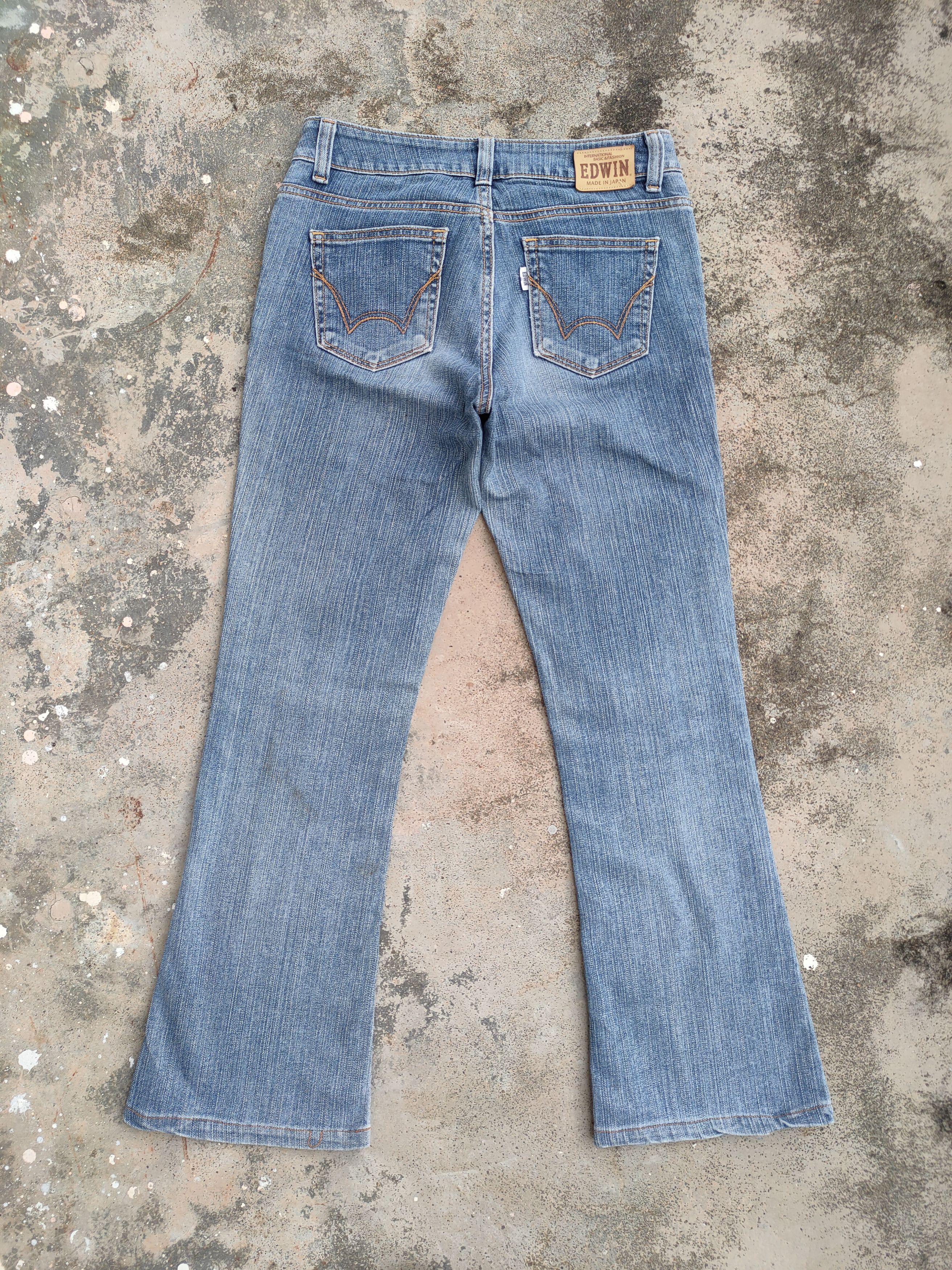 Edwin × Jean × Vintage VINTAGE EDWIN FLARE FADED JEANS DENIM PANTS Size US 30 / EU 46 - 6 Thumbnail
