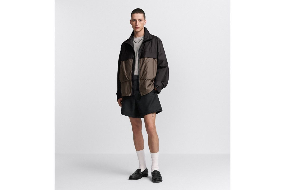o1bcso1str0226 Blouson Jacket in Black/Brown