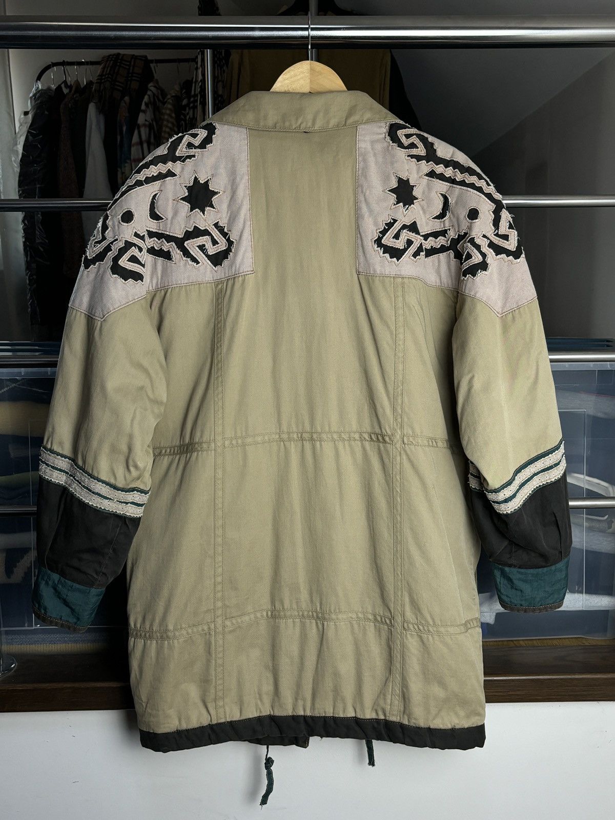 Kenzo × Vintage Vintage Kenzo Jeans 80s Coat Jacket Aztec Indian Vibe Size L / US 10 / IT 46 - 5 Thumbnail