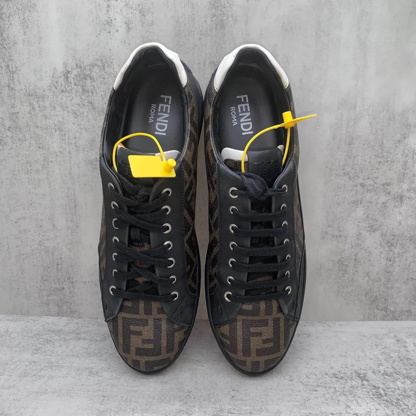 Fendi FENDI low-top FF print brown sneaker EU45 Size US 12 / EU 45 - 6 Thumbnail