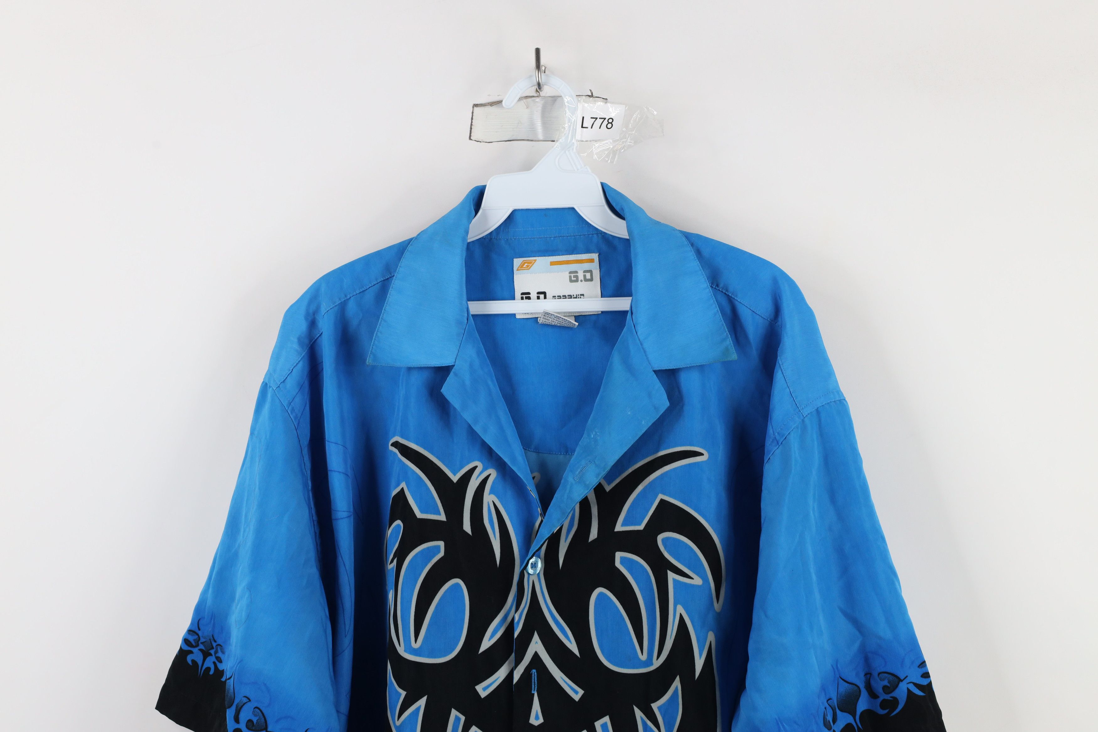 Vintage Vintage 90s Y2K Streetwear Tribal Gambler Poker Button Shirt Size US L / EU 52-54 / 3 - 2 Thumbnail