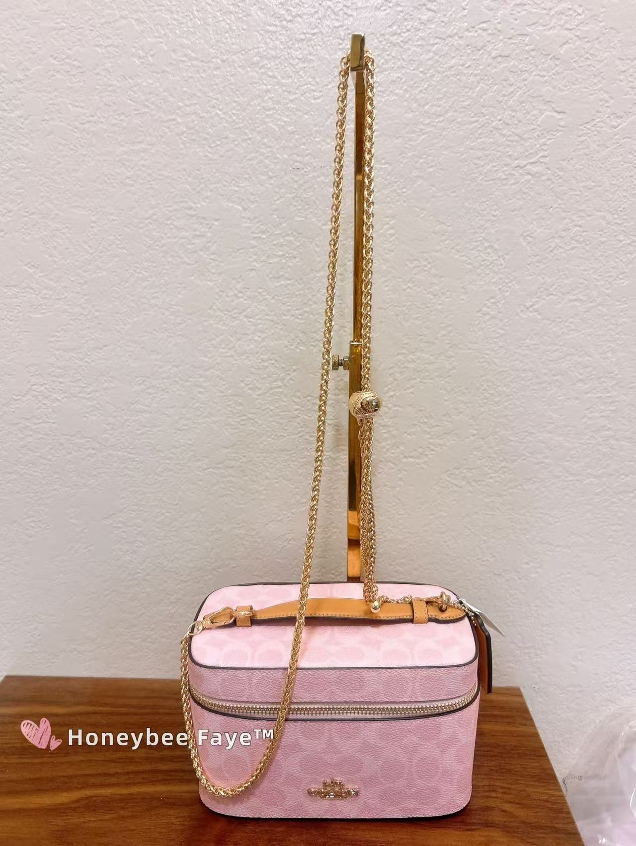 Coach Cosmetic Case In Signature Canvas CEA56 with long crossbody Size ONE SIZE - 3 Thumbnail