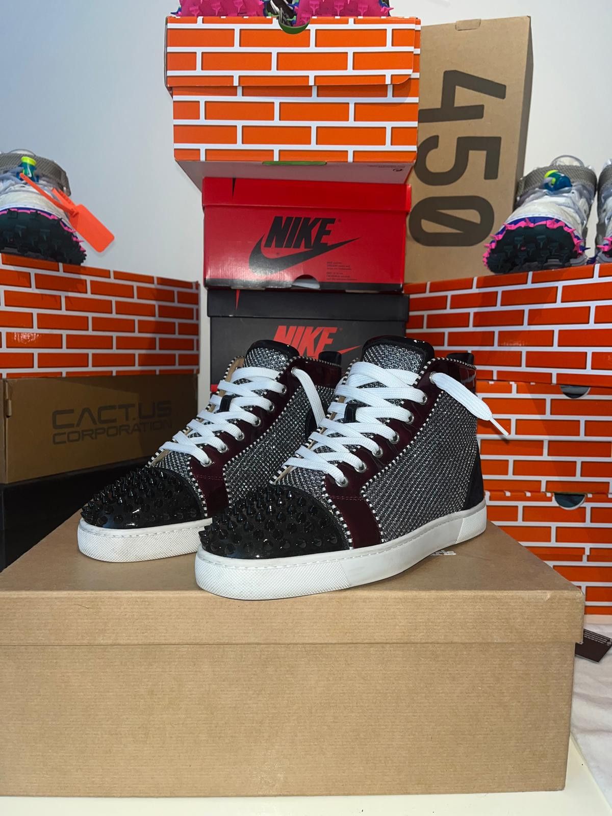 Christian Louboutin Christian Louboutin Woman’s High Top Trainers 39 1/2 Size US 8.5 / IT 38.5 - 1 Thumbnail