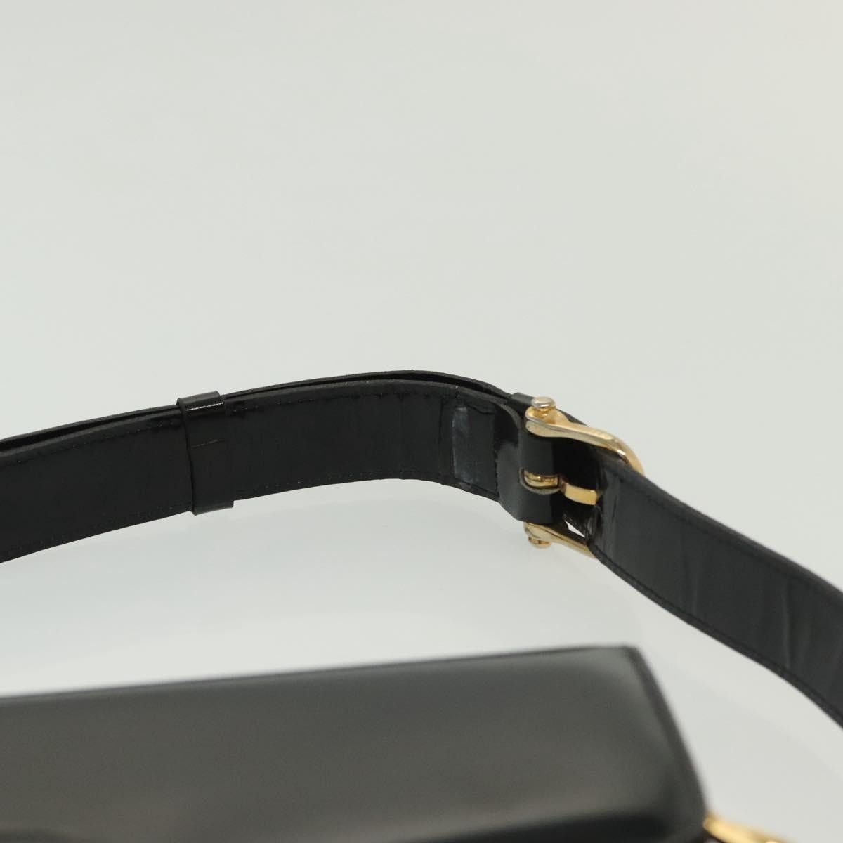 Celine CELINE Horse Carriage Shoulder Bag Patent Leather Black Gold Size ONE SIZE - 9 Thumbnail