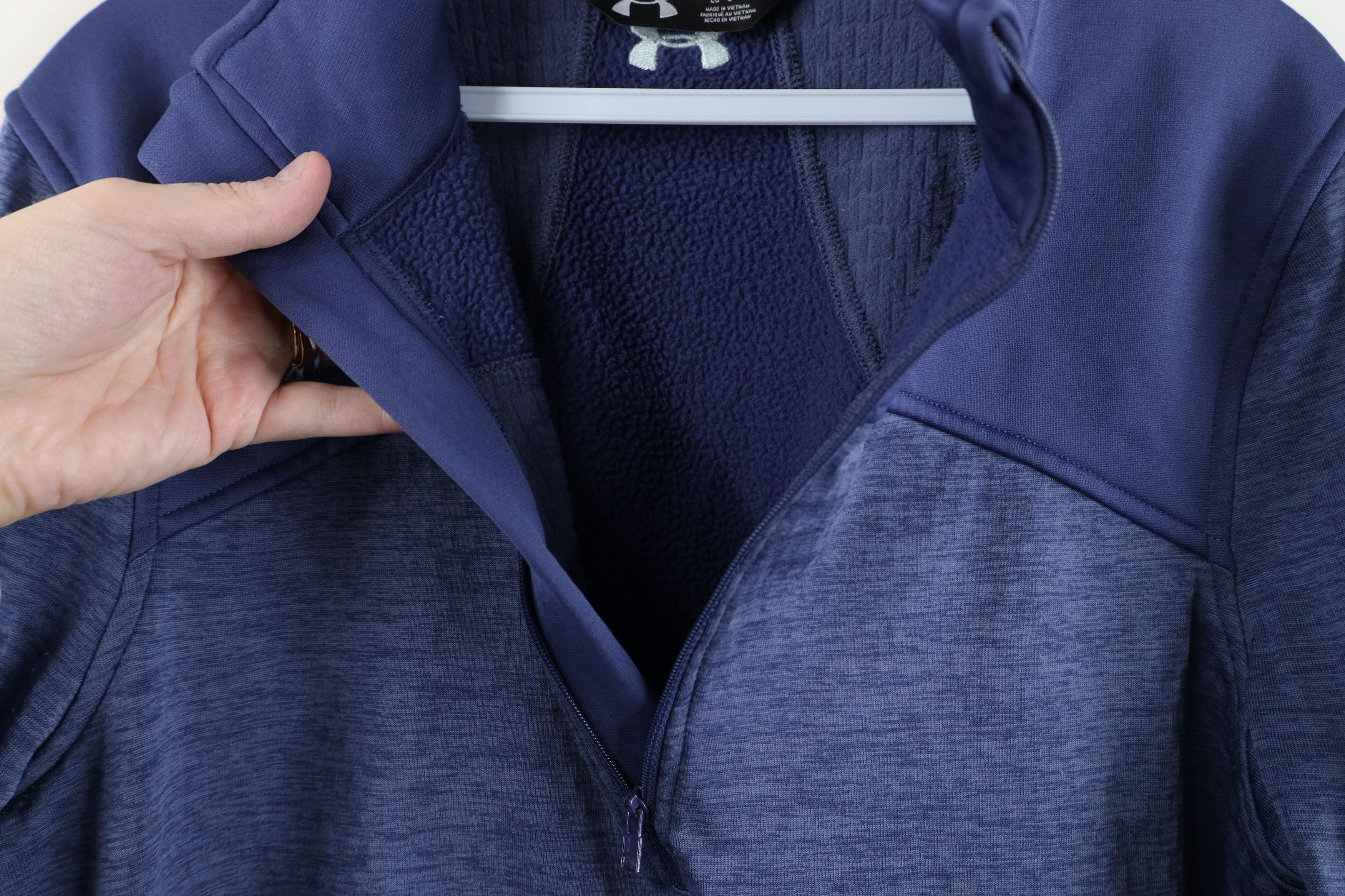 Under Armour Under Armour Thermal Fleece Lined Half Zip Sweater Blue Size L / US 10 / IT 46 - 8 Thumbnail