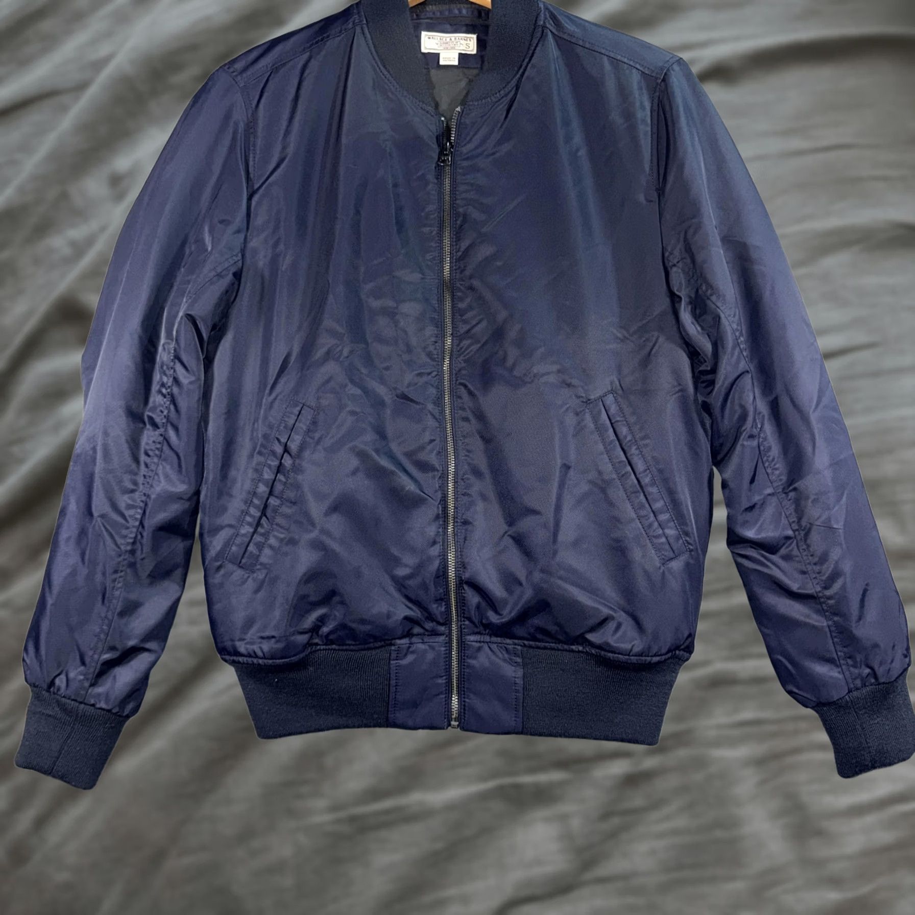 Wallace & Barnes Wallace & Barnes Jacket Mens Small Blue Nylon Bomber Insulated PrimaLoft Size US S / EU 44-46 / 1 - 1 Thumbnail