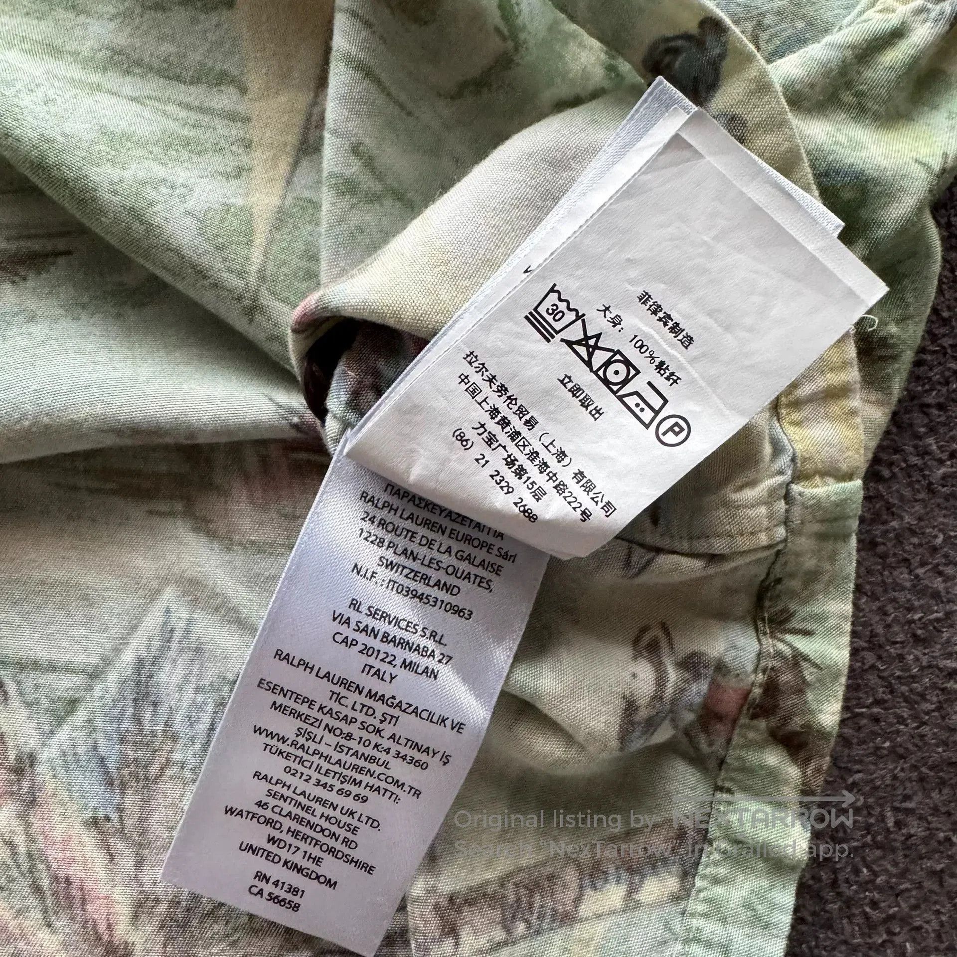 RRL Ralph Lauren Ralph Lauren Polo Short Sleeve Hawaiian Shirt. Size US M / EU 48-50 / 2 - 6 Thumbnail