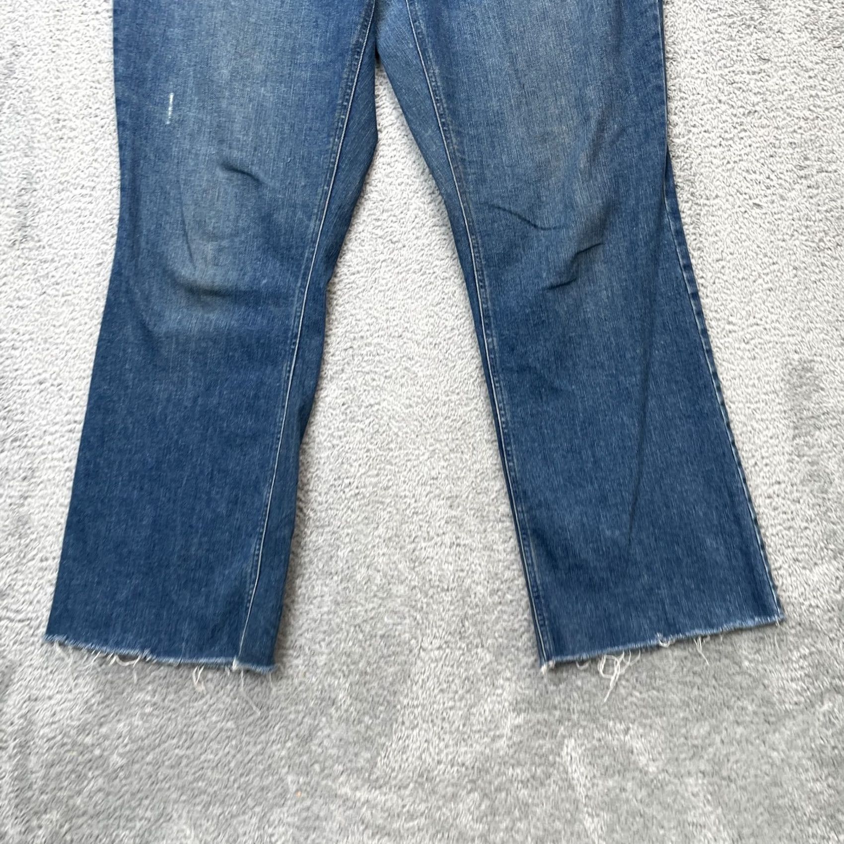 J. Jill J Jill Jeans Womens 10 Blue Kick Flare Ankle Denim Cotton Stretch Frayed Hem Jeans Women 10 Blue Kick Flare Ankle Denim Cotton Stretch Frayed Hem Size 32" / US 10 / IT 46 - 2 Thumbnail