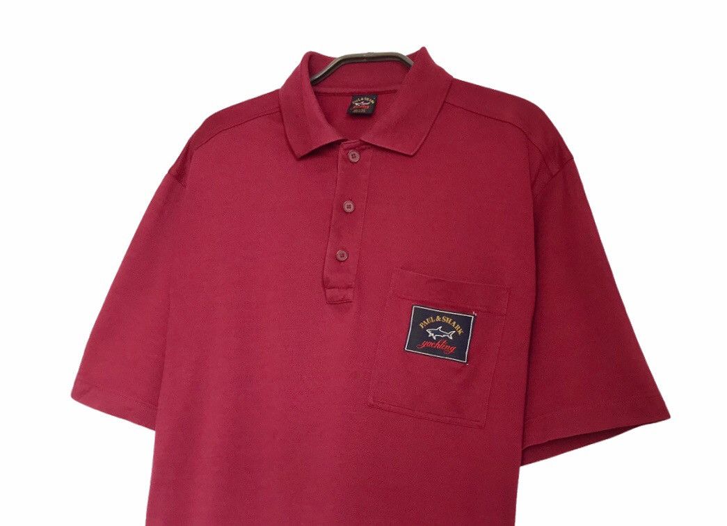 Paul & Shark Paul Shark Vintage Polo Shirt Mens Sz L Red Size US L / EU 52-54 / 3 - 2 Thumbnail