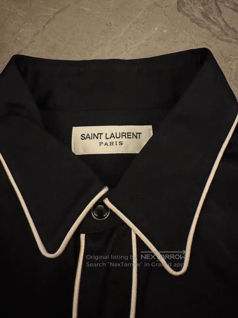 Saint Laurent Paris Saint Laurent Paris Palace White Line Shirt Size US L / EU 52-54 / 3 - 4 Thumbnail