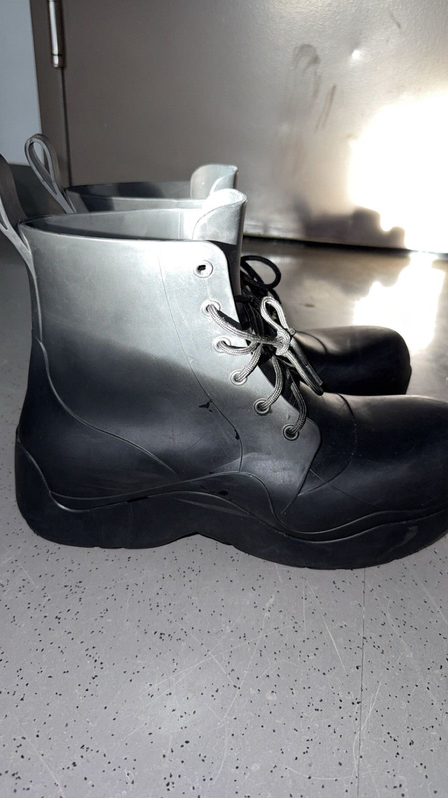 Bottega Veneta Bottega Venetta Puddle Lace Rain Boots Size US 11 / EU 44 - 5 Thumbnail