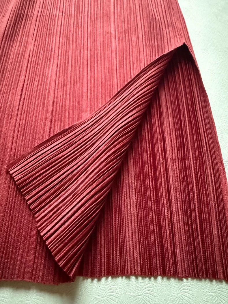 Issey Miyake issey miyake size:3 Red long dress 2505-Nextarrow Size XXS / US 00 / IT 34 - 5 Thumbnail