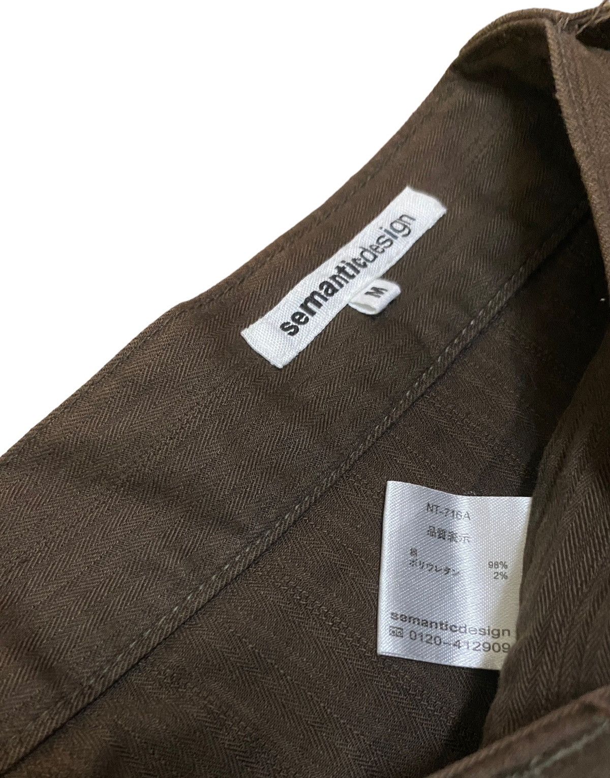 Le Grande Bleu (L.G.B.) Rare Vintage Semantic Design Tactical Flared Sun Faded 1990s Size US 30 / EU 46 - 10 Thumbnail