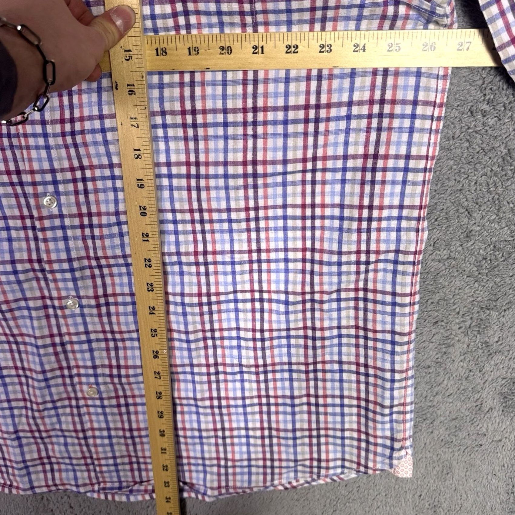 Tommy Bahama Tommy Bahama Shirt Mens 3XL XXXL Linen Flip Cuff Blue Check L/S Size US XXL / EU 58 / 5 - 6 Thumbnail
