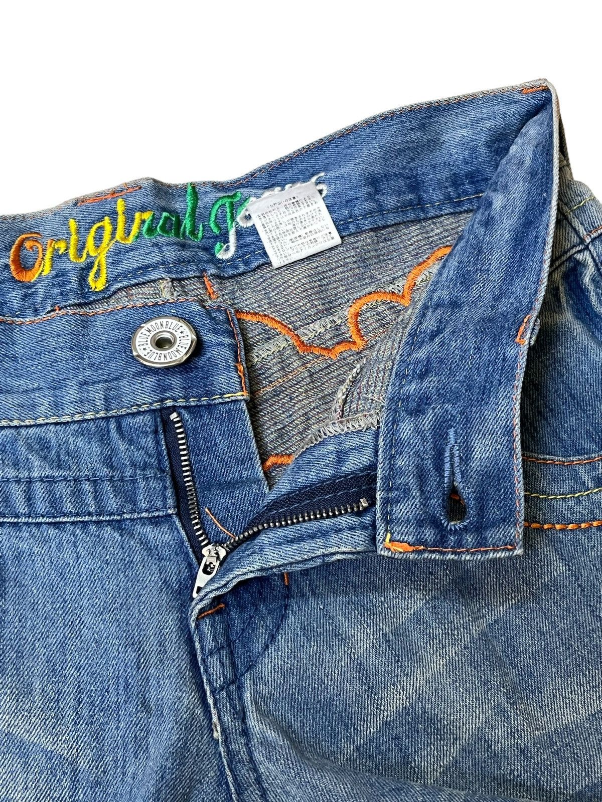 Le Grande Bleu (L.G.B.) JAPANESE BMB BLUE MOON BLUE SURFGIRL RAINBOW JEANS/DENIM Size US 32 / EU 48 - 11 Thumbnail