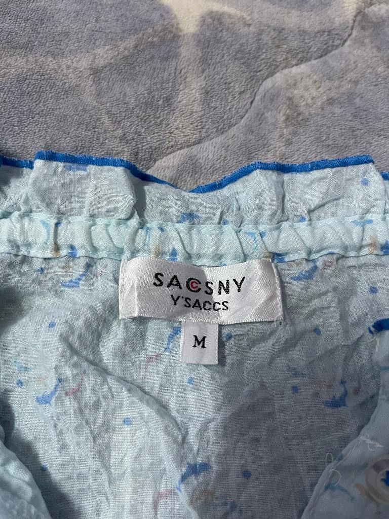 Yohji Yamamoto Yohji Yamamoto Sassny Y’saccs Embroidered Dolphins Button Up Size M / US 6-8 / IT 42-44 - 8 Thumbnail