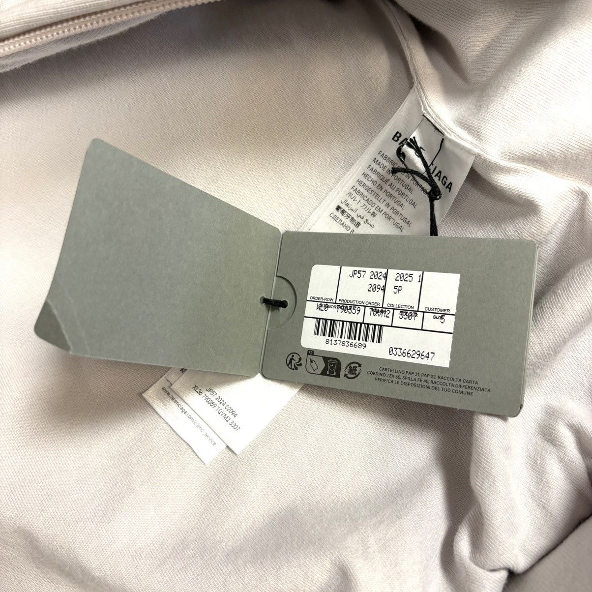 Balenciaga FW24 Unity Sports Icon Padded Zip-Up Hoodie Size US XL / EU 56 / 4 - 8 Thumbnail