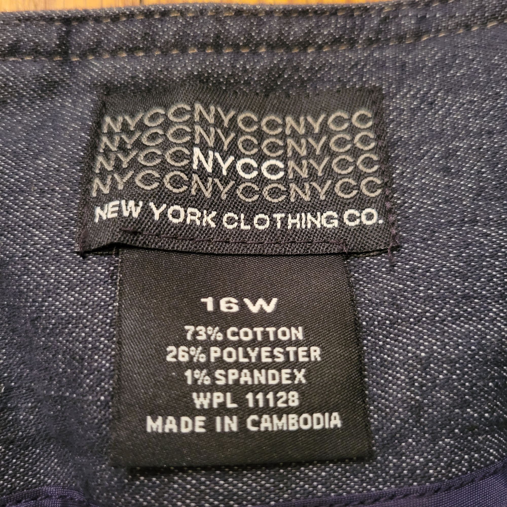 Vintage NYCC New York Clothing Co Blue Jean Denim Skirt 16W Cotton B Size 38" / US 16 / IT 52 - 3 Thumbnail